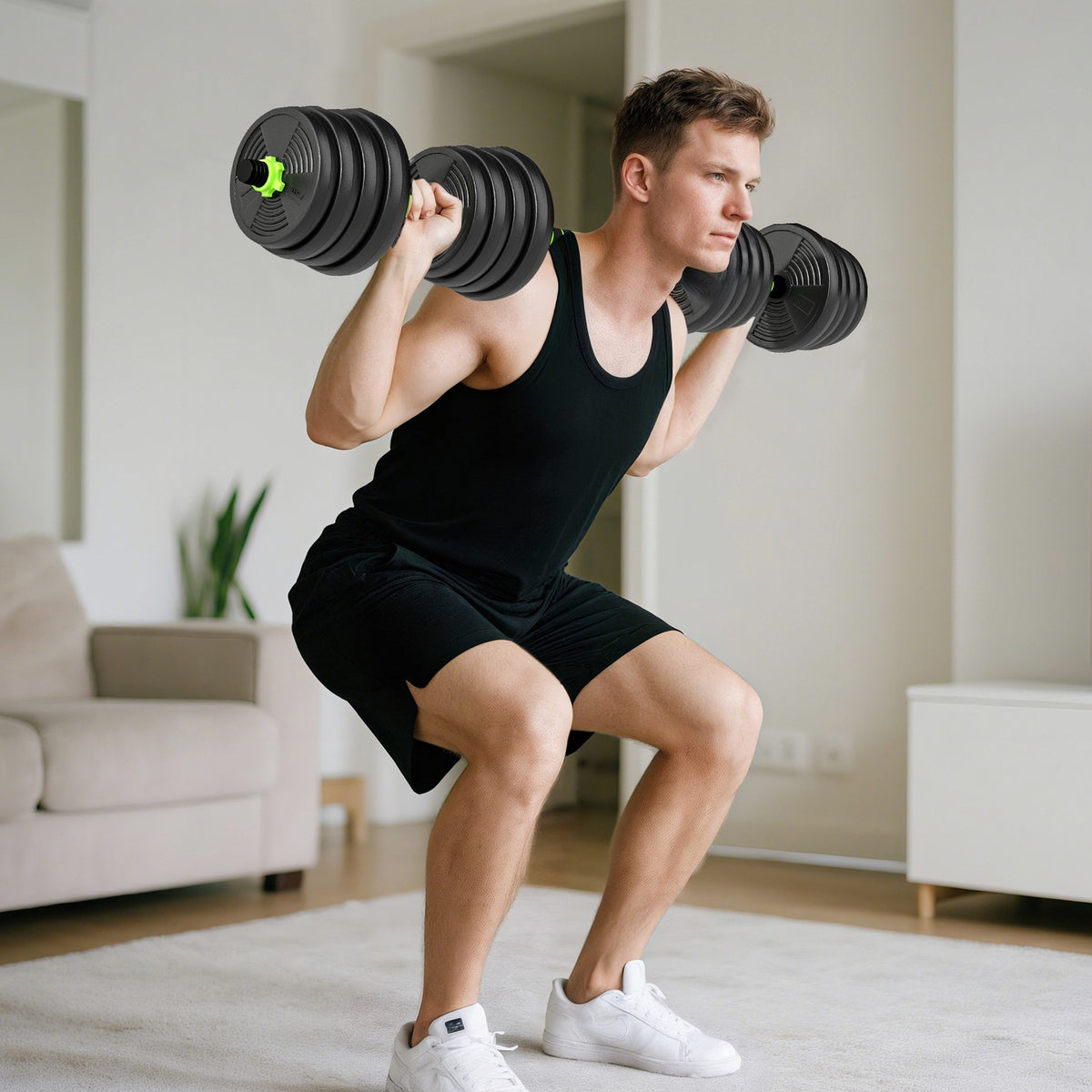 Verstelbare halterset van 30 kg – Krachttraining voor thuis