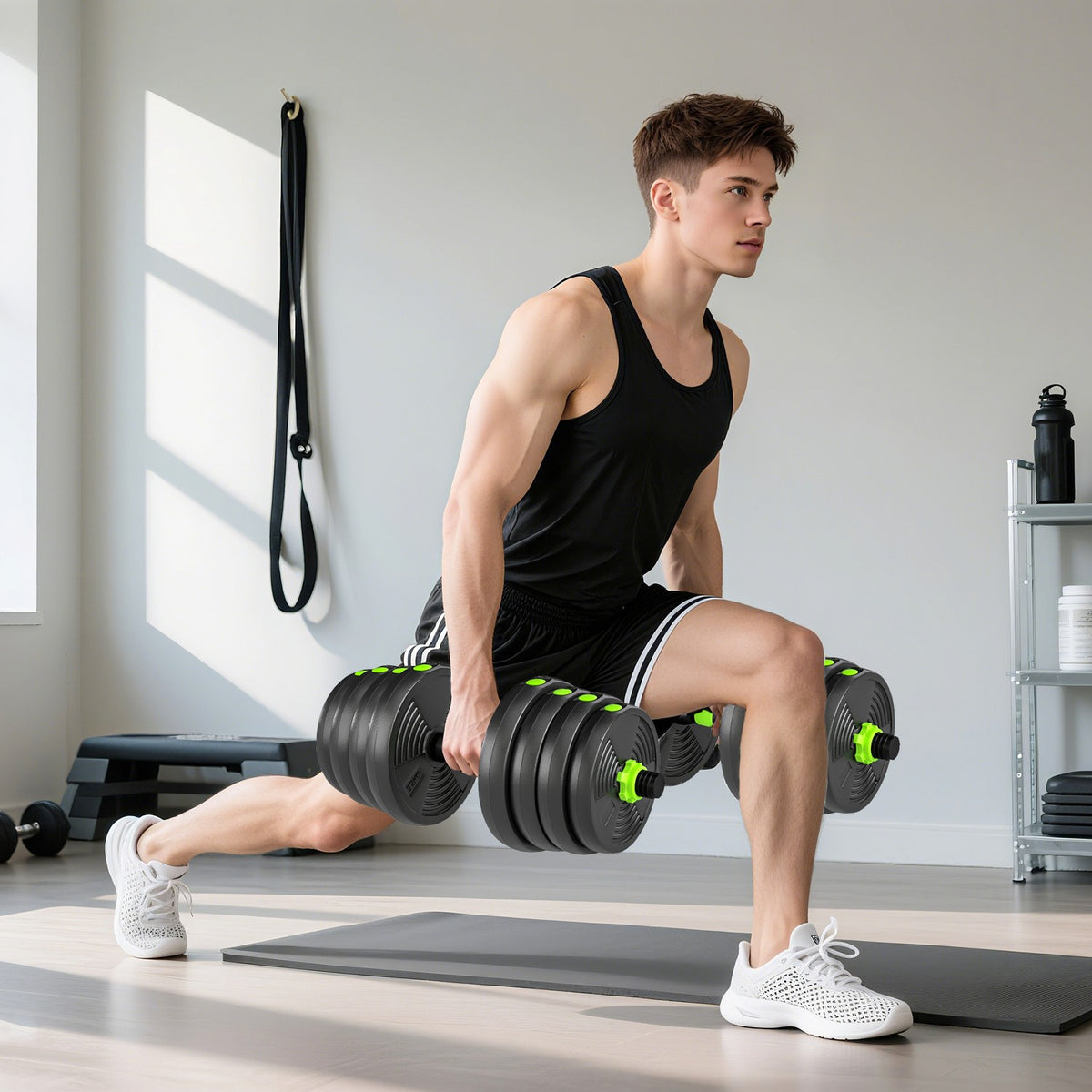 Verstelbare halterset van 30 kg – Krachttraining voor thuis