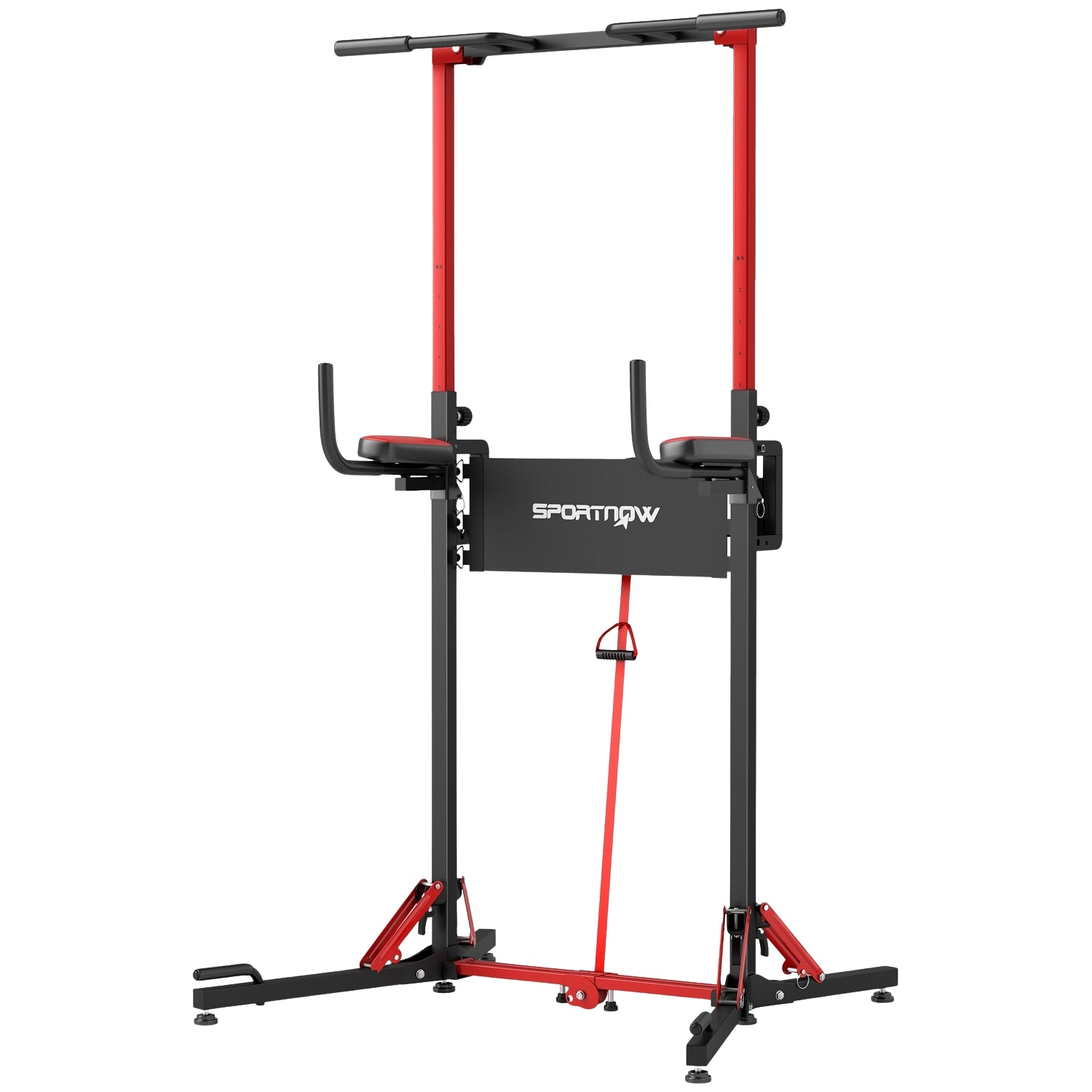 Verstelbare opvouwbare Power Tower 127-223 cm voor thuisgym