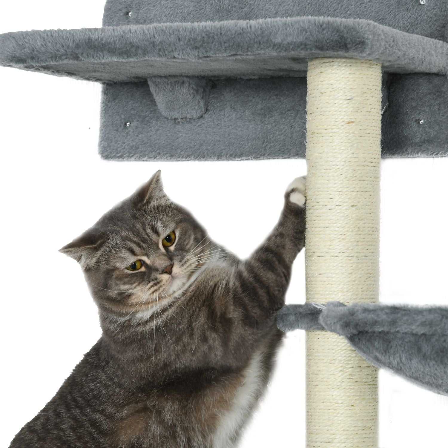 Arbre à chat avec tour de saut, 3 griffoirs, hamac