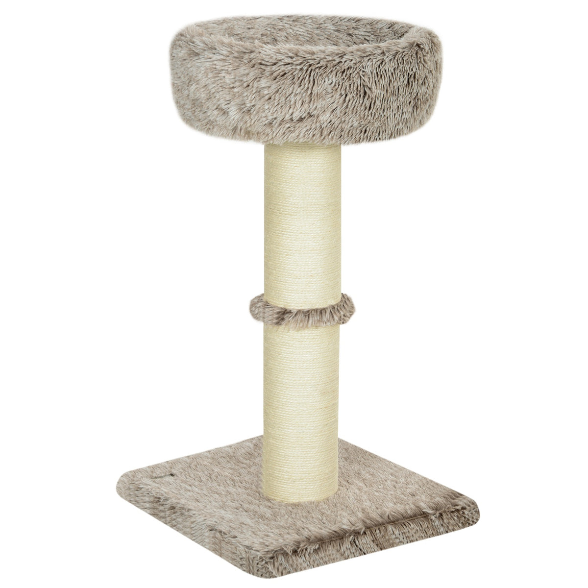 Krabpaal met bedje – 87 cm hoog, sisal, voor katten tot 6 kg
