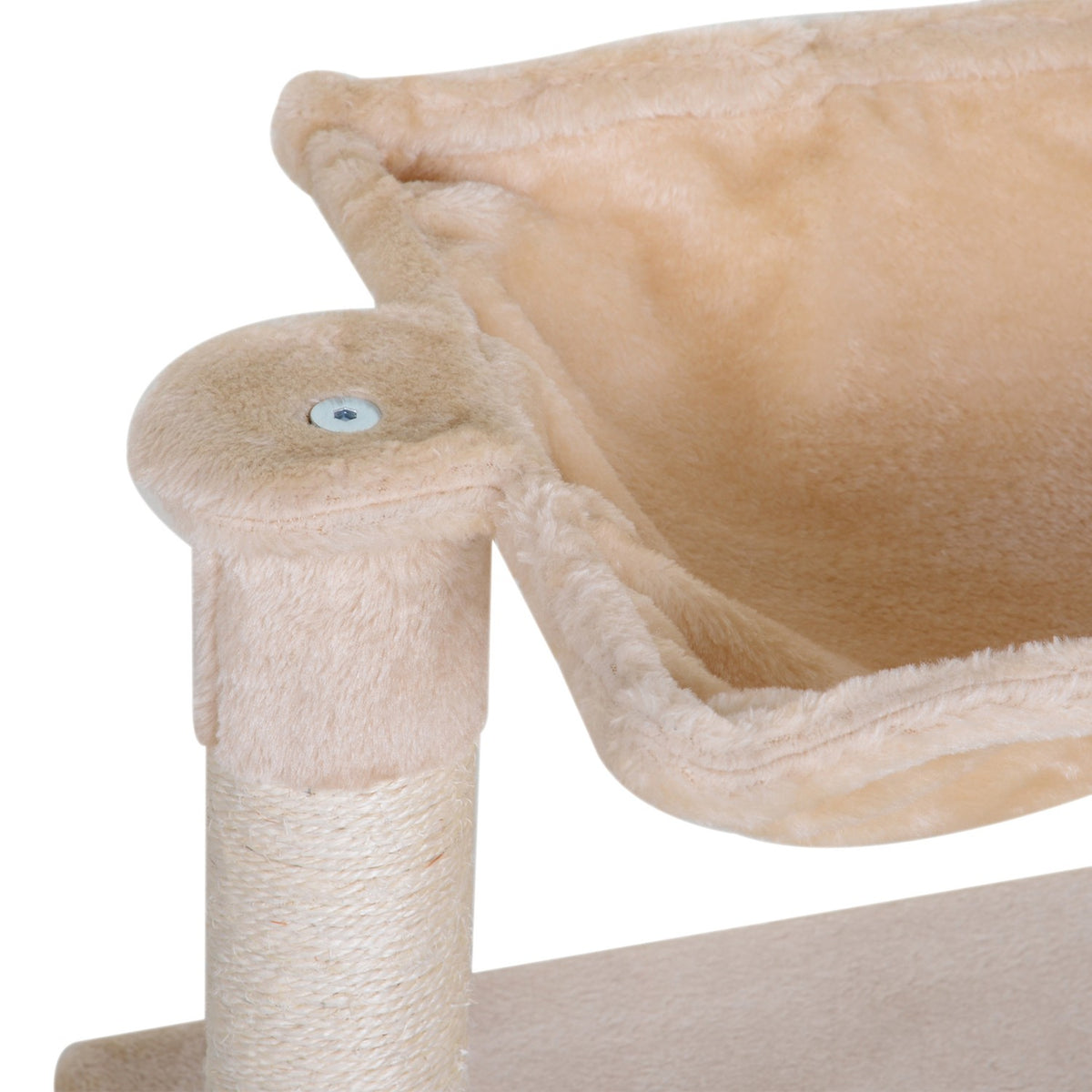 Krabpaal voor katten met sisal en pluche hangmat 50cm