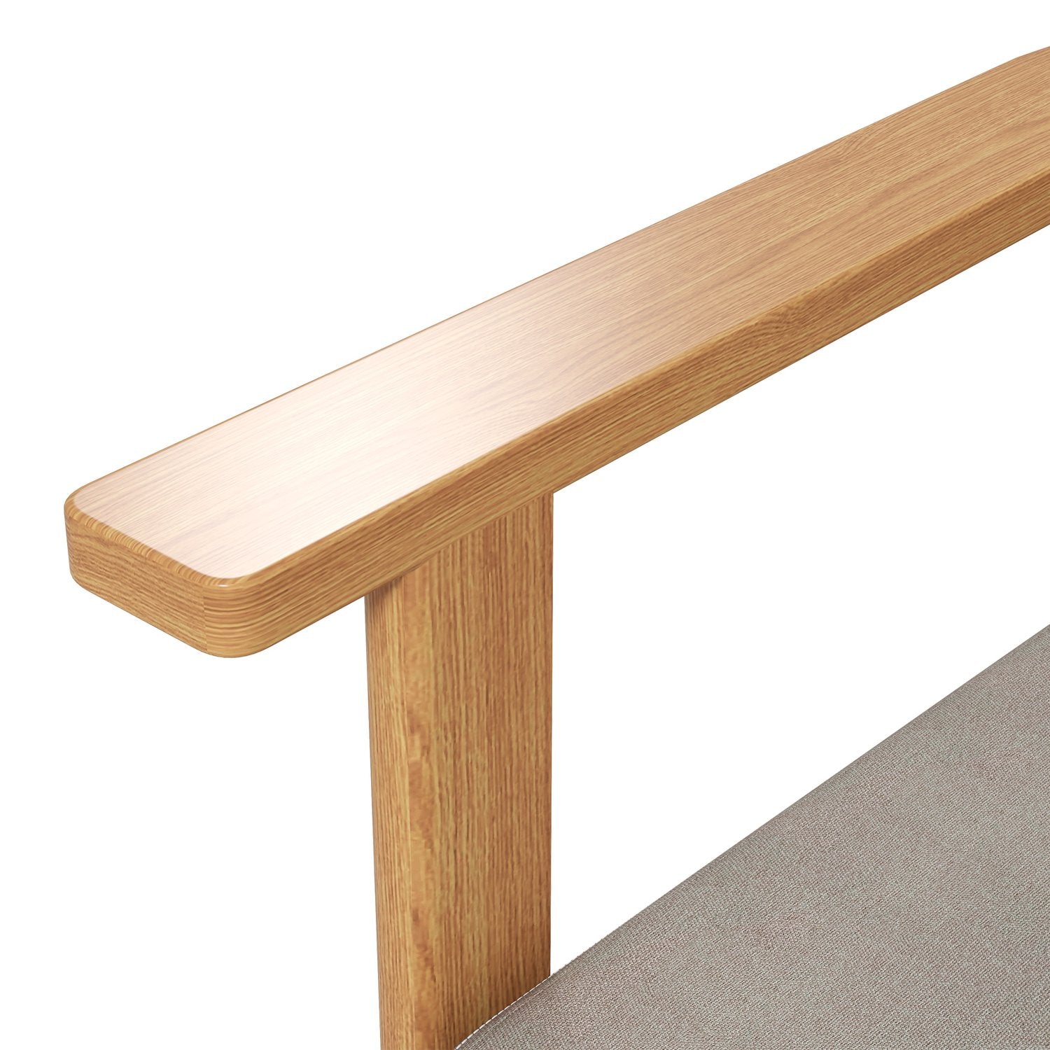 Grijze accentstoel met armleuningen – 70x72x76 cm