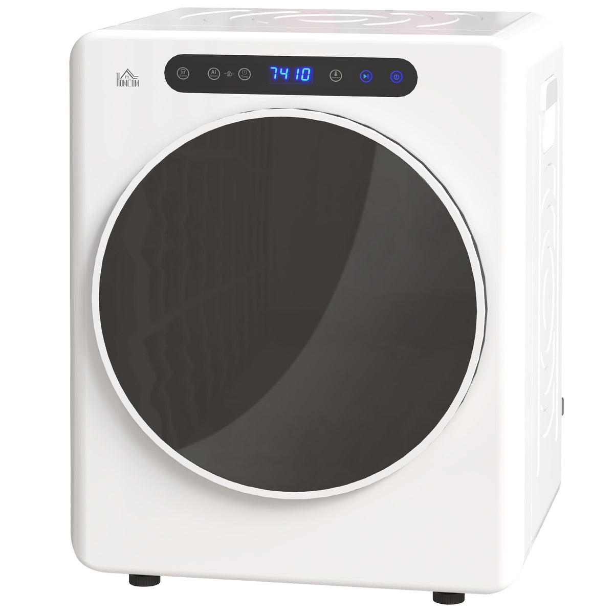 Compacte wasdroger, capaciteit van 4 kg, touchbediening, wit