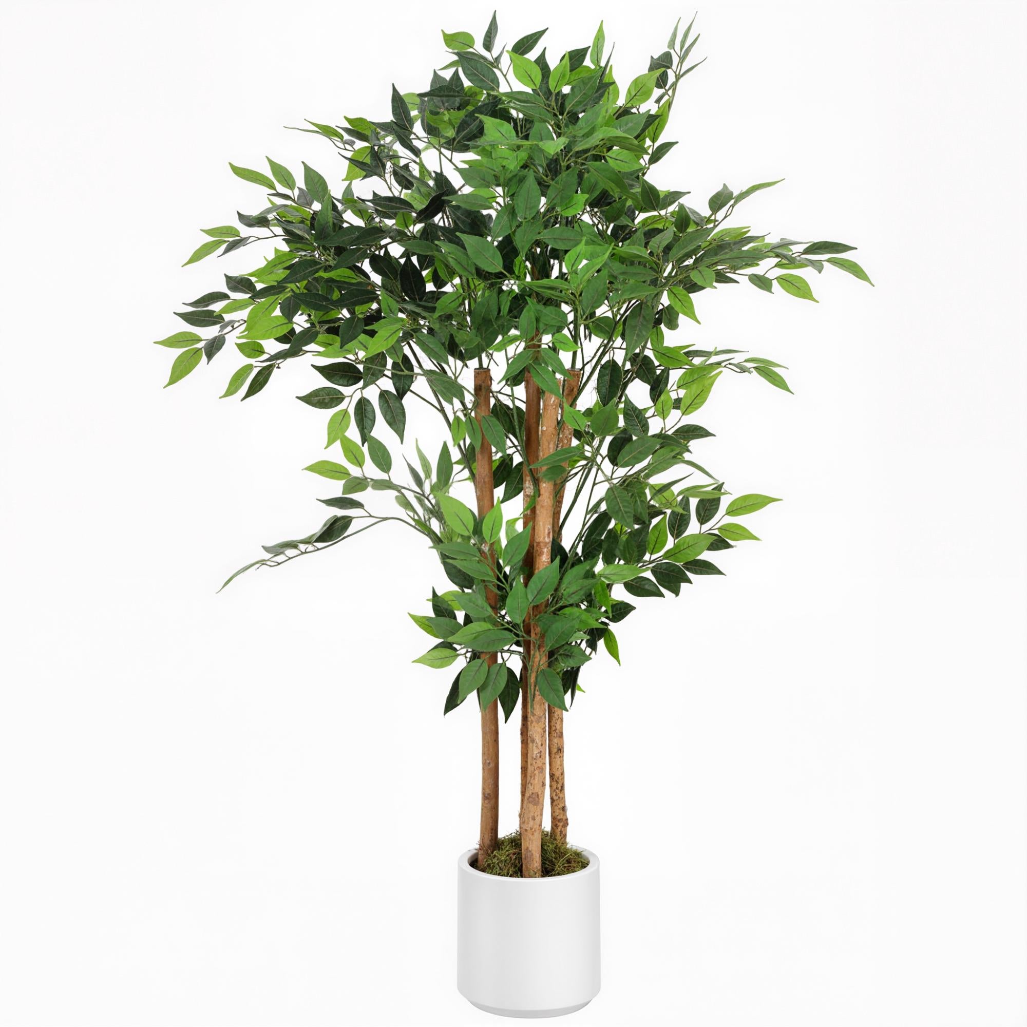 Konstgjord banyanträd 120 cm, massiv trästam