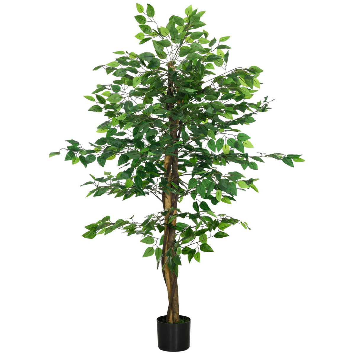 Kunstmatige ficusboom 150 cm met beplanting – natuurgetrouwe kamerplant