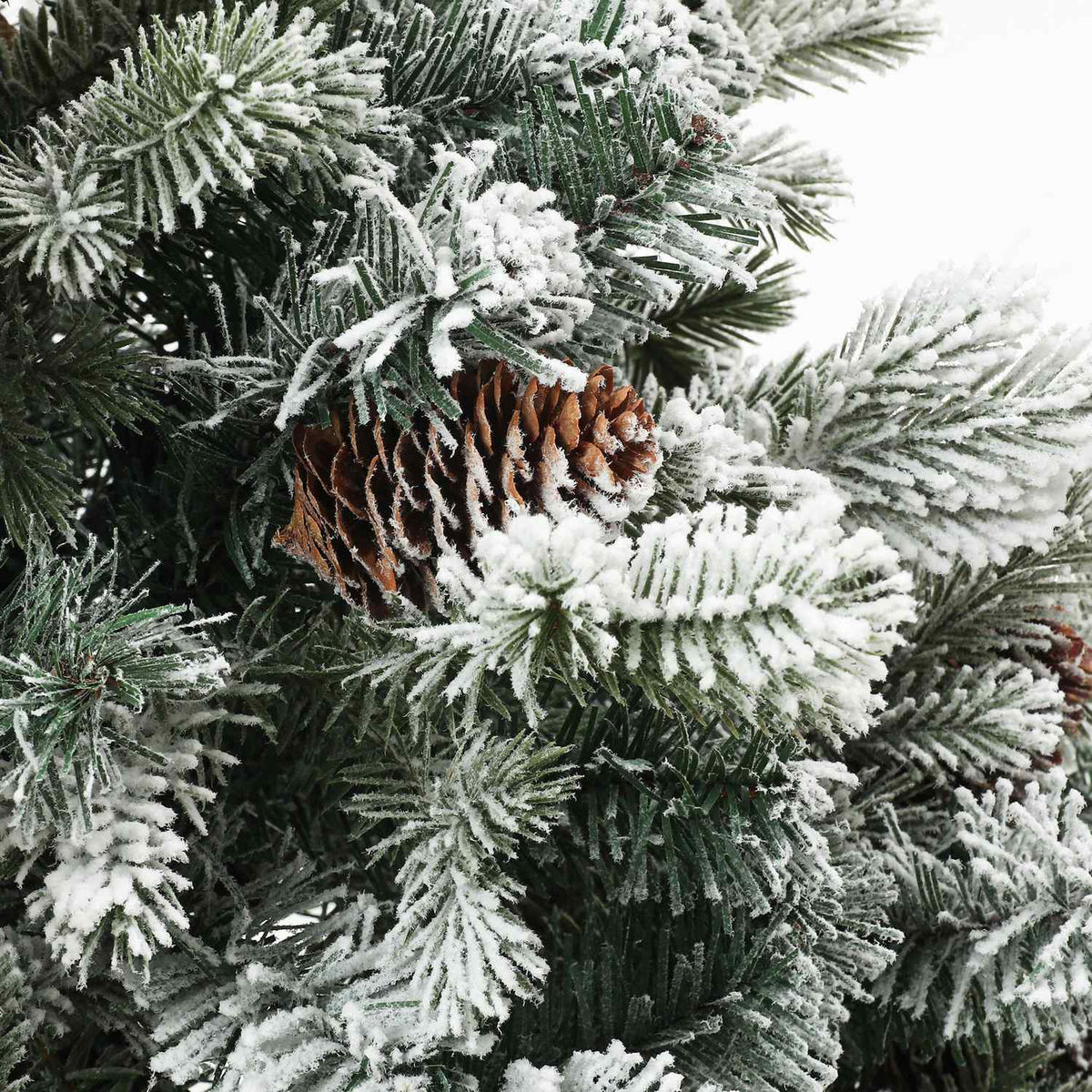 Kunstkerstboom, 100cm, besneeuwd, vlamvertragend