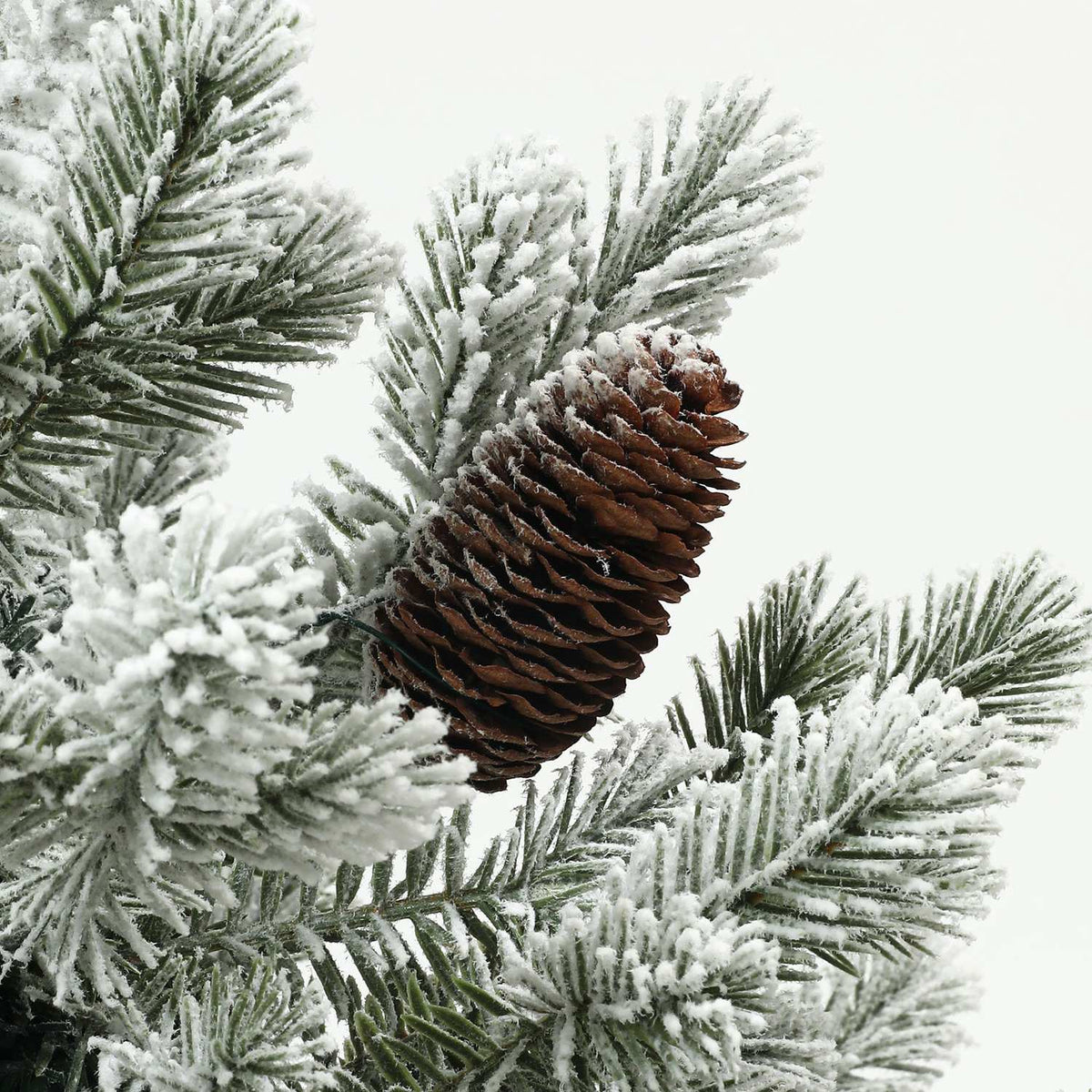 Kunstkerstboom, 100cm, besneeuwd, vlamvertragend