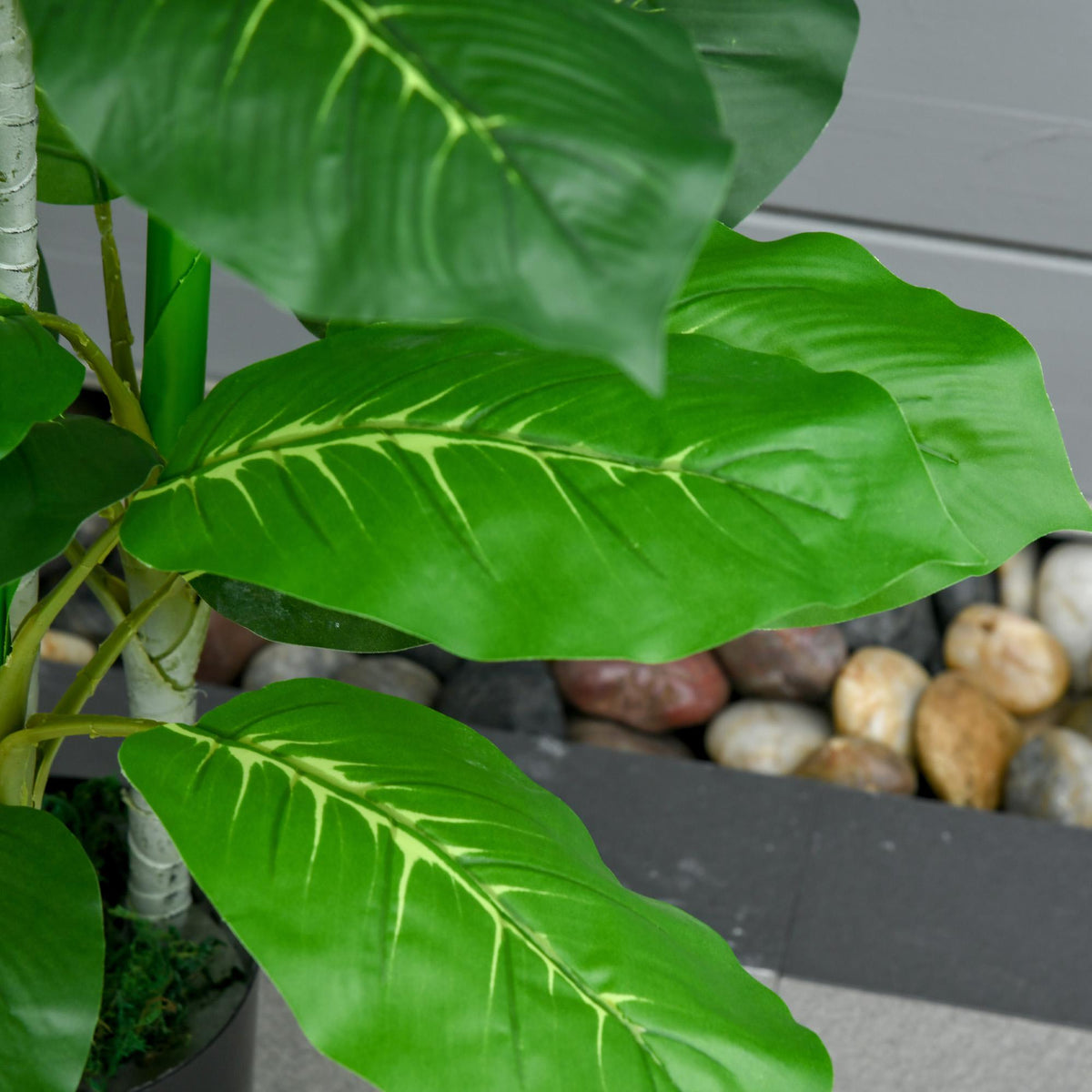Kunstplant met pot, 95 cm, 33 bladeren