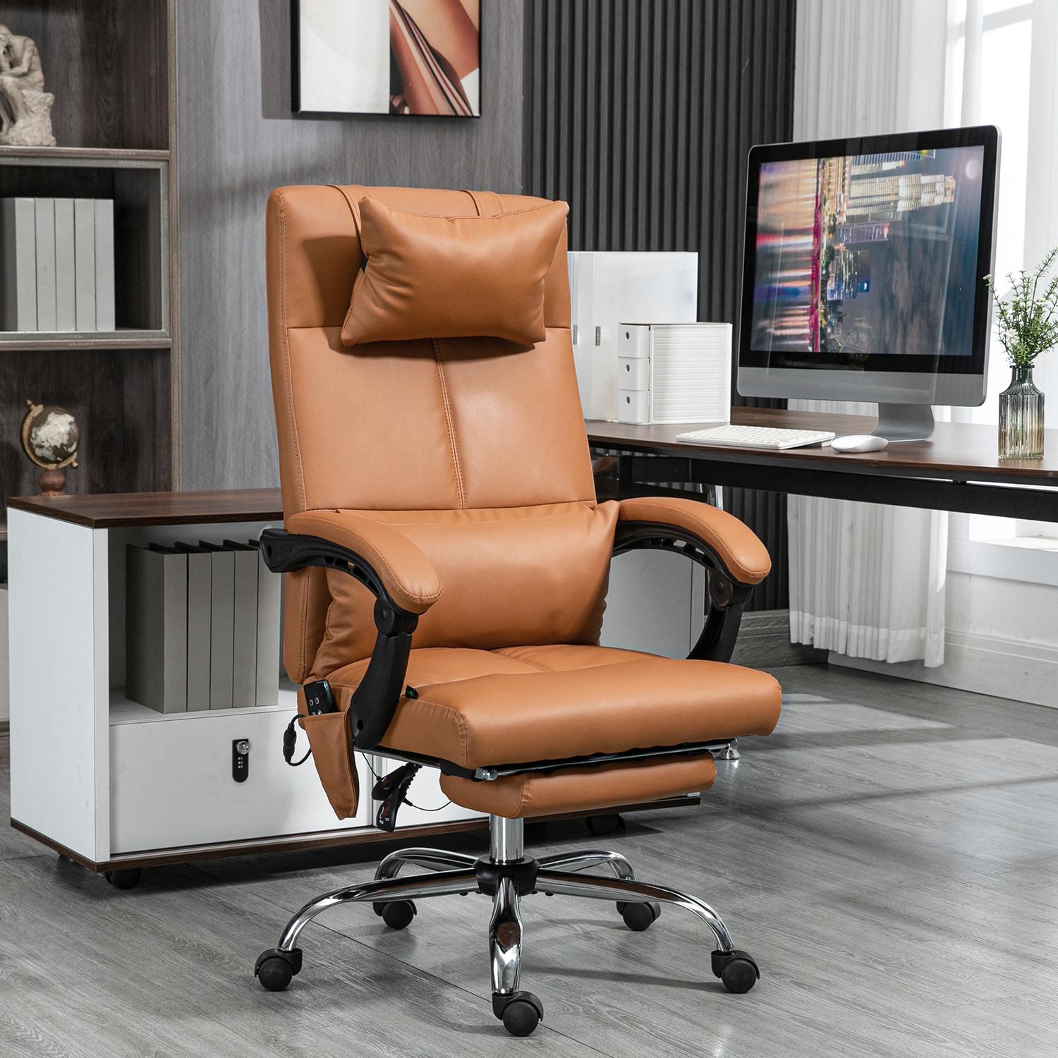 Bureaustoel met massage, lendewarmte, capaciteit van 120 kg