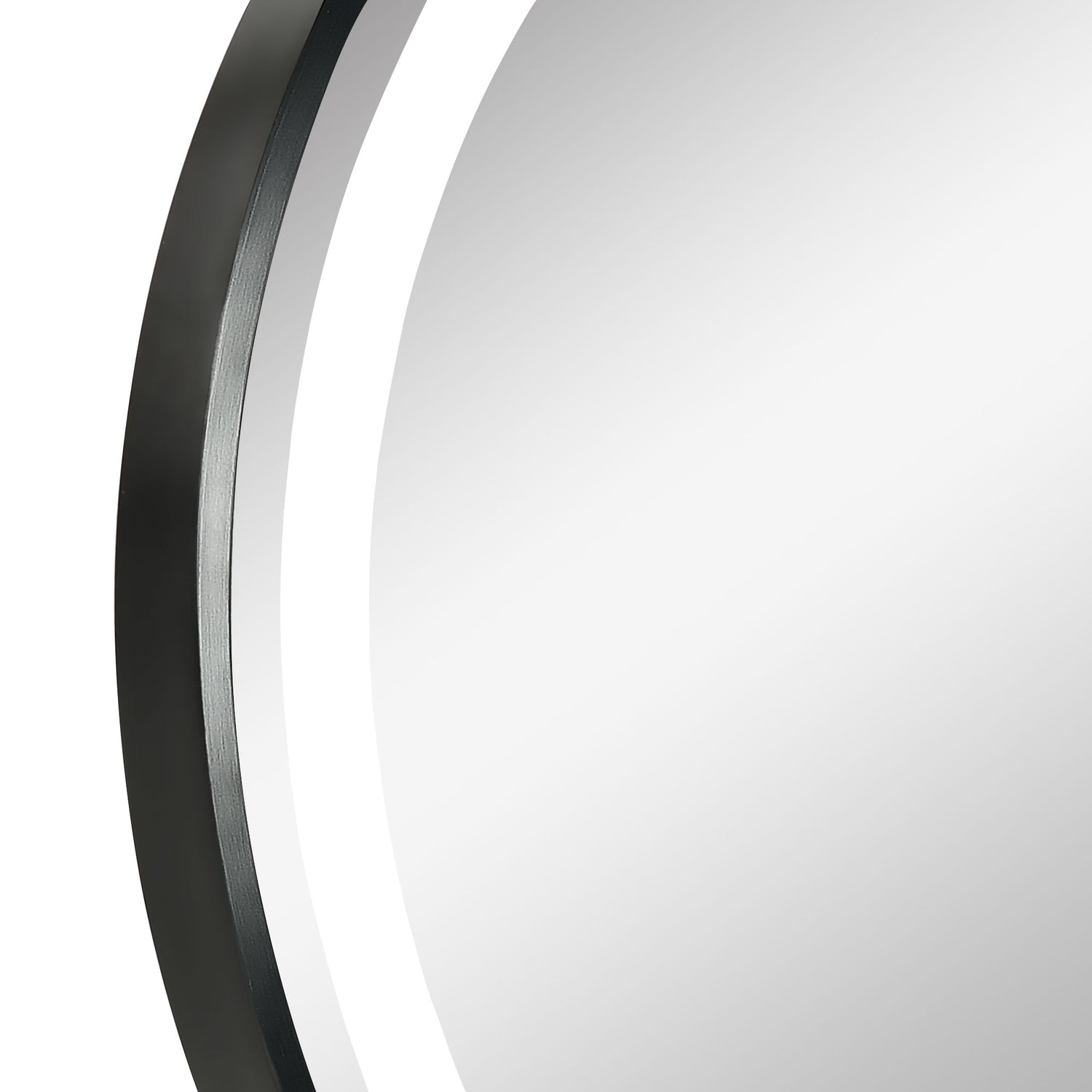 LED badkamerspiegel – 60 cm, Touch & Memory, Zwart, IP44-classificatie