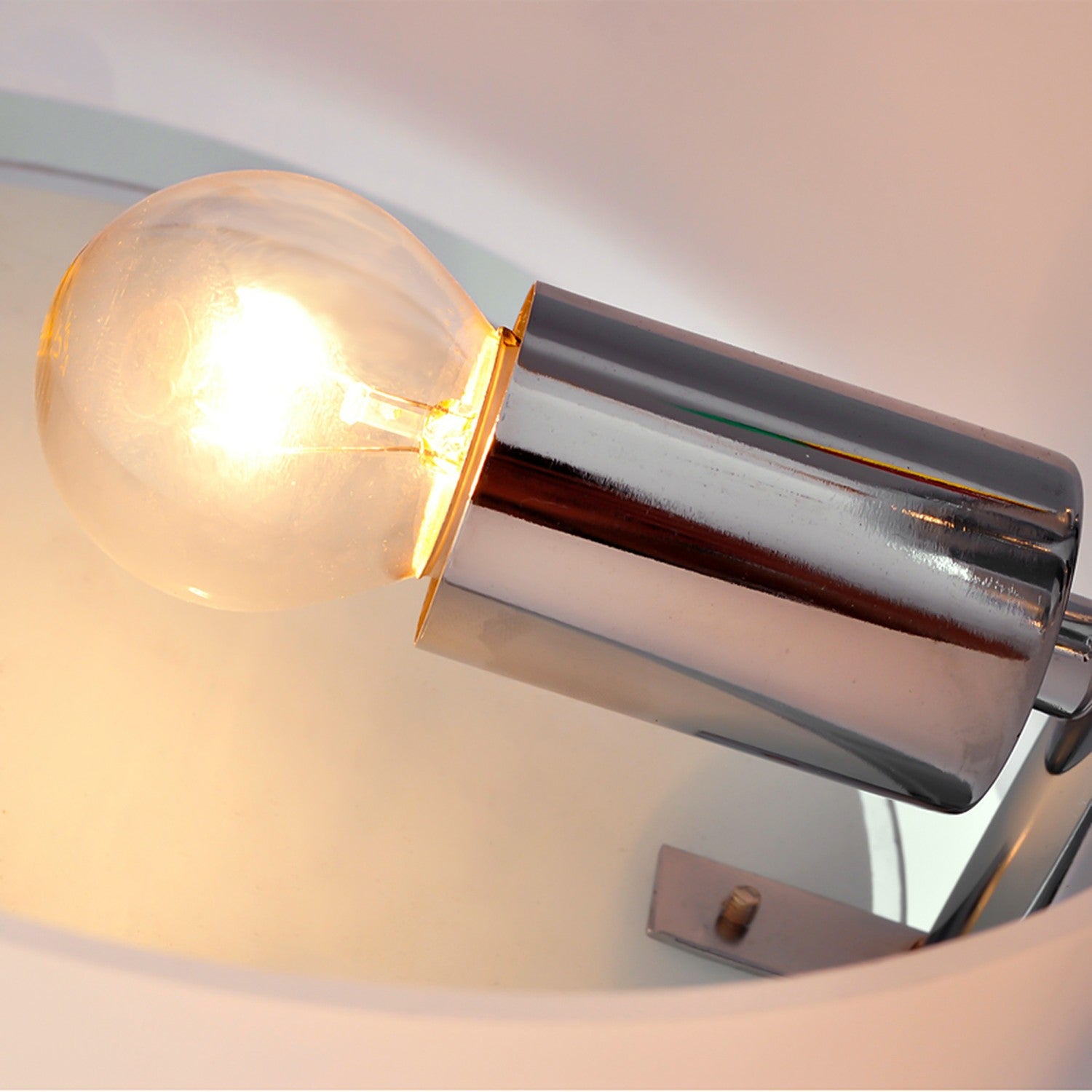 LED-plafondlamp, 3-lichts, E27 40W, warmwit, Ø64cm