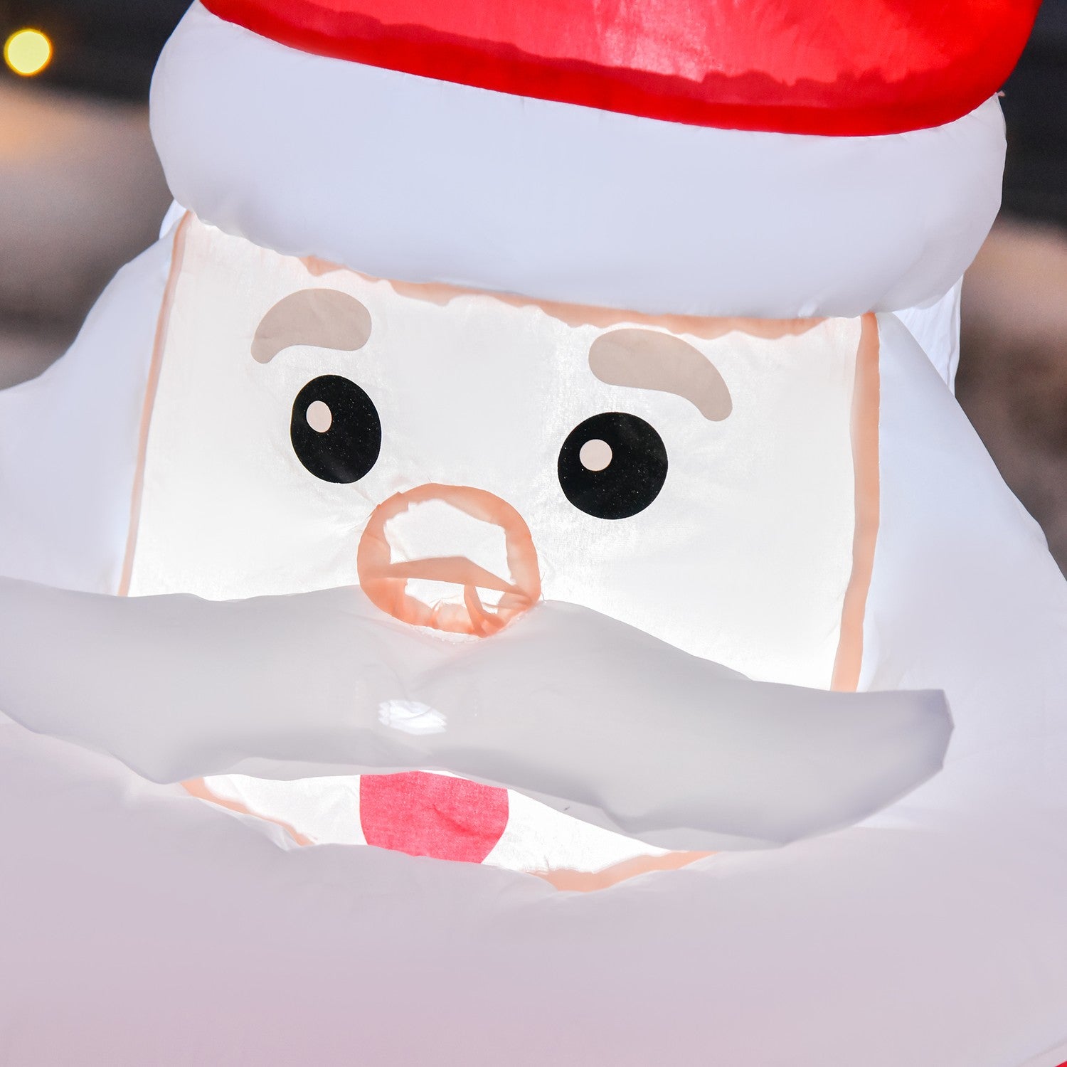 LED opblaasbare kerstman & sneeuwpop – 70x45x120 cm, warm wit