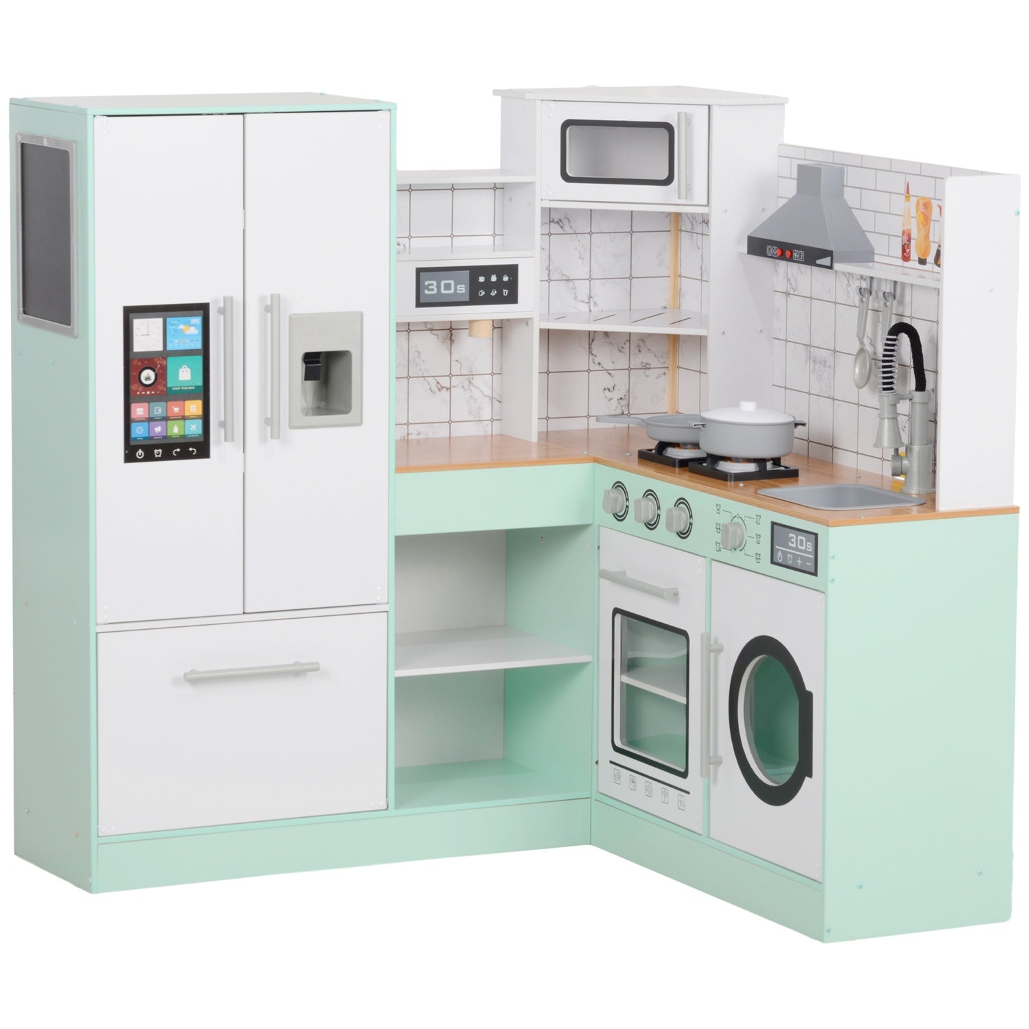 Speelkeuken voor kinderen met schoolbord en realistische functies