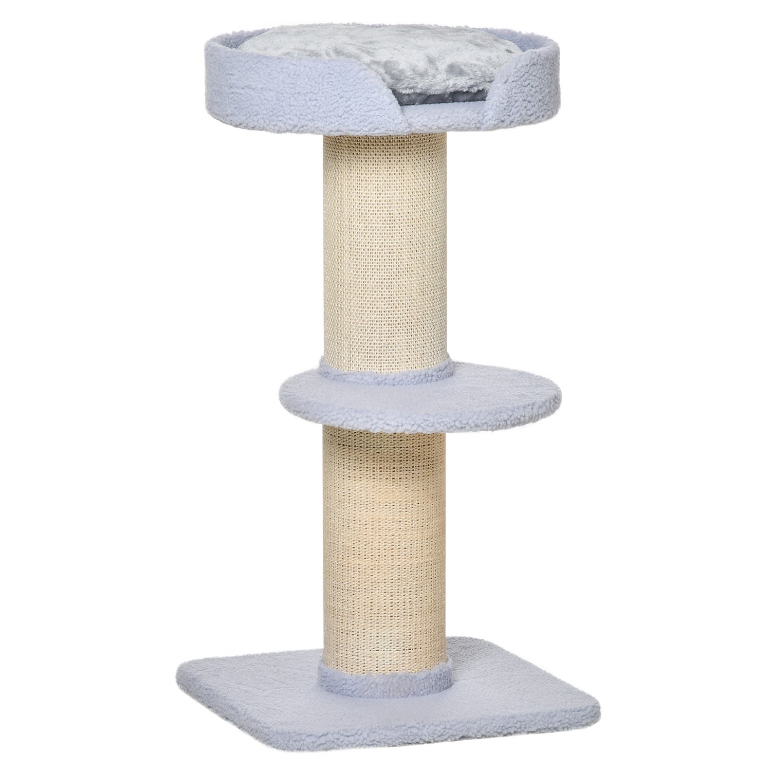 Albero per gatti in sisal azzurro, 91cm, capacità 30kg