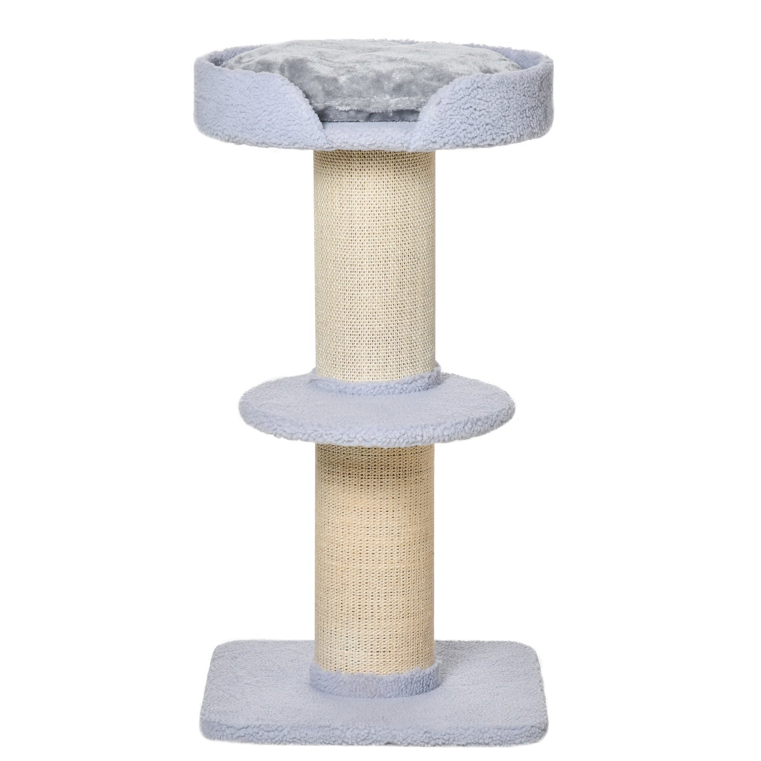 Albero per gatti in sisal azzurro, 91cm, capacità 30kg