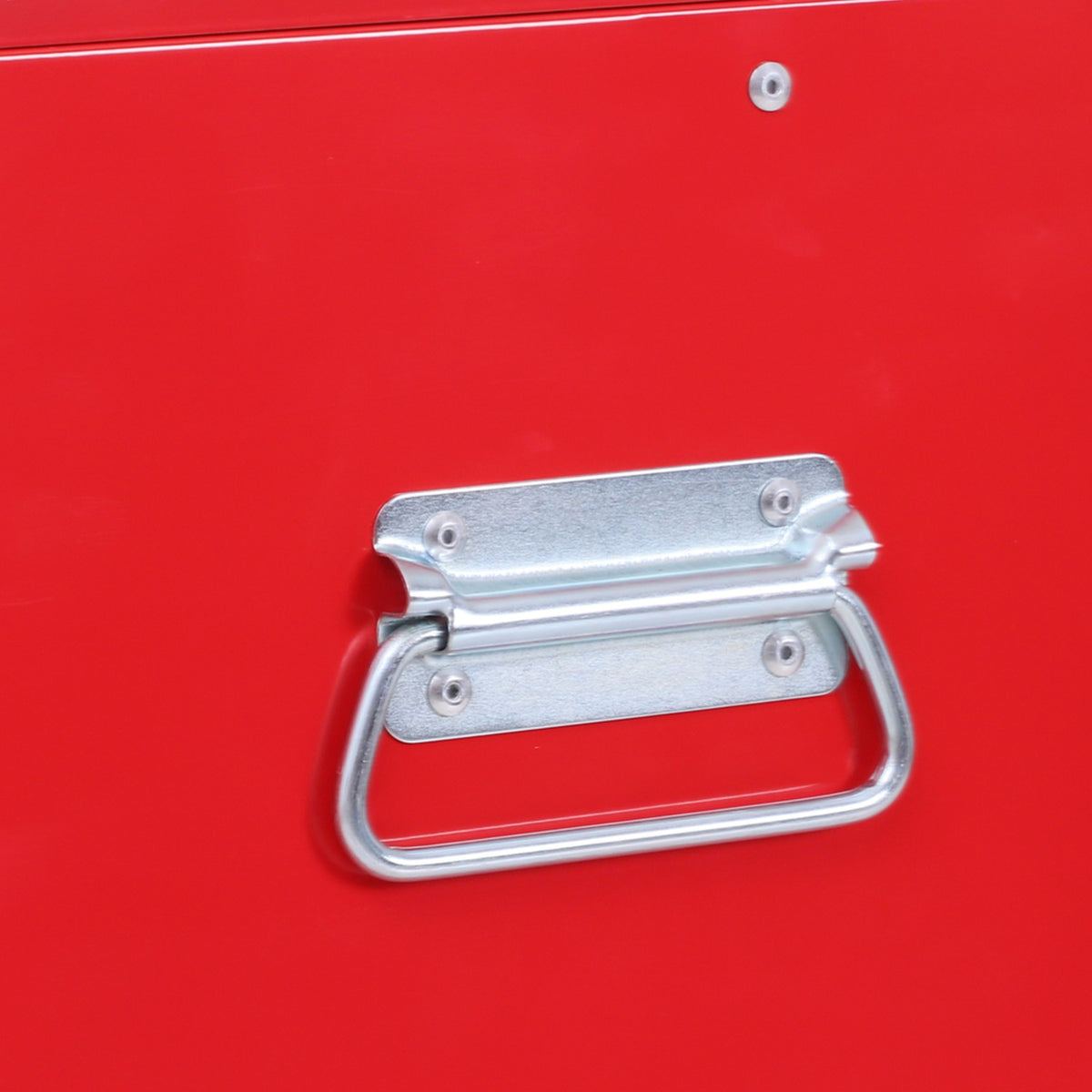 Afsluitbare metalen gereedschapswagen met 6 laden en kast