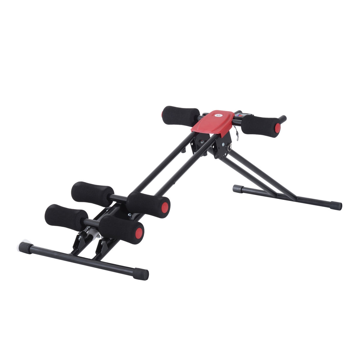 Buik- en rugtrainer met LED-scherm – Thuistrainingsapparaat