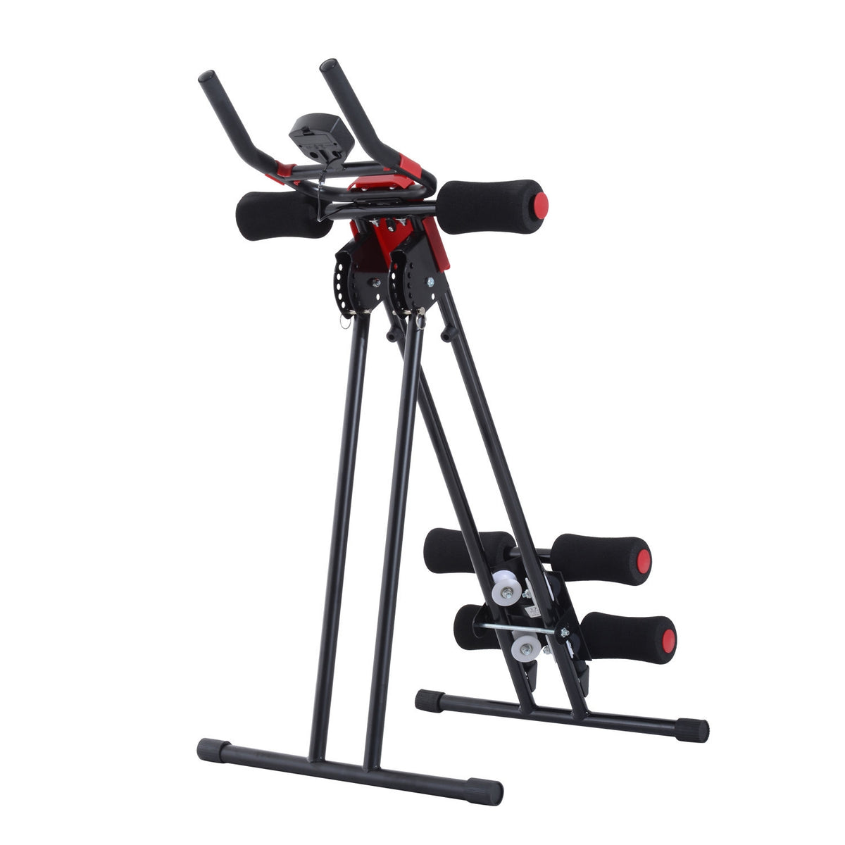 Buik- en rugtrainer met LED-scherm – Thuistrainingsapparaat