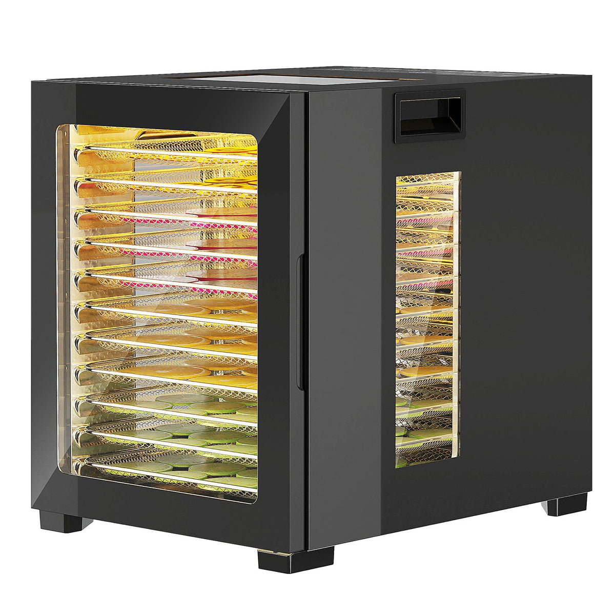 Voedseldroger, 850W, 12 roestvrijstalen laden, timer