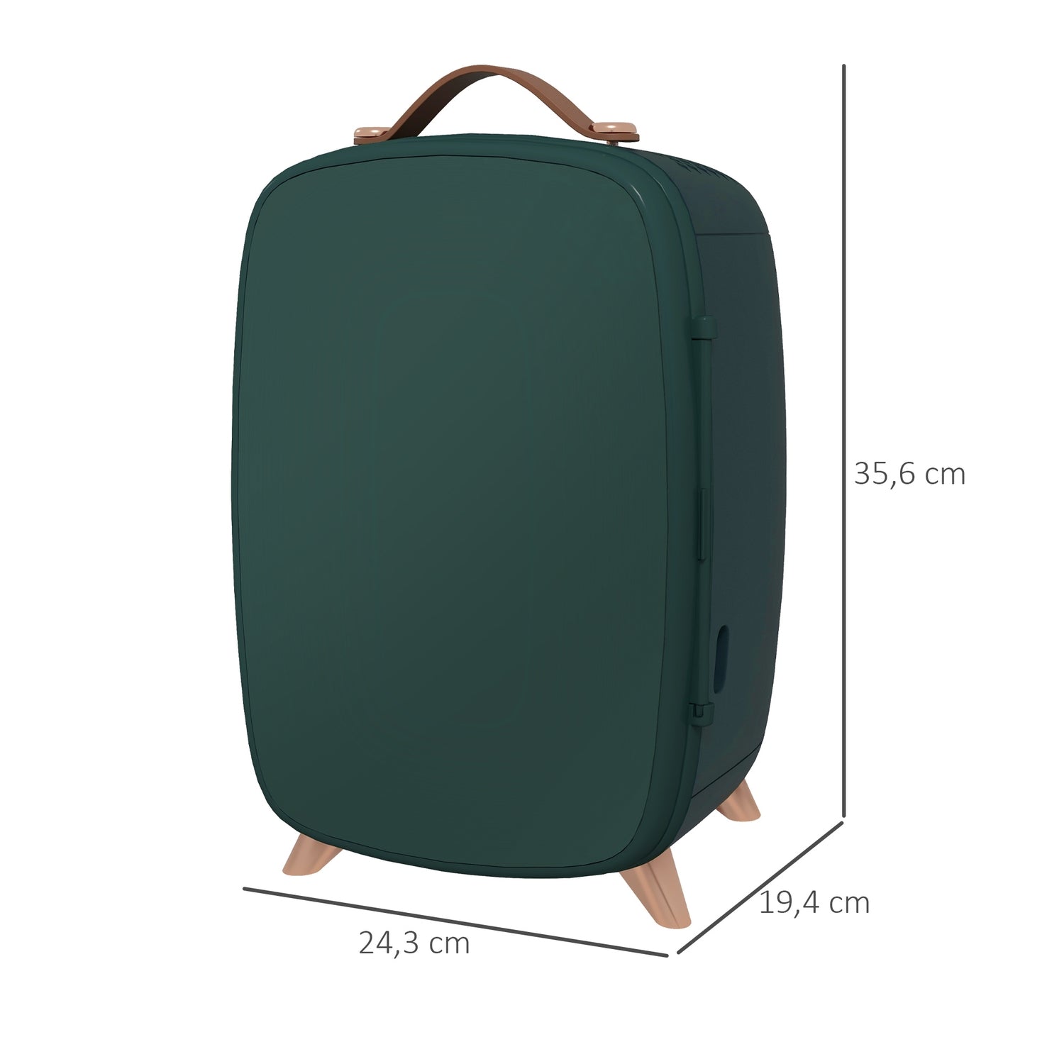 Minikoelkast 6L met plank voor cosmetica en dranken