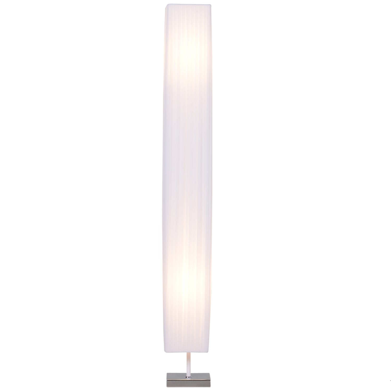 Moderne vloerlamp, wit roestvrij staal, E27 fitting