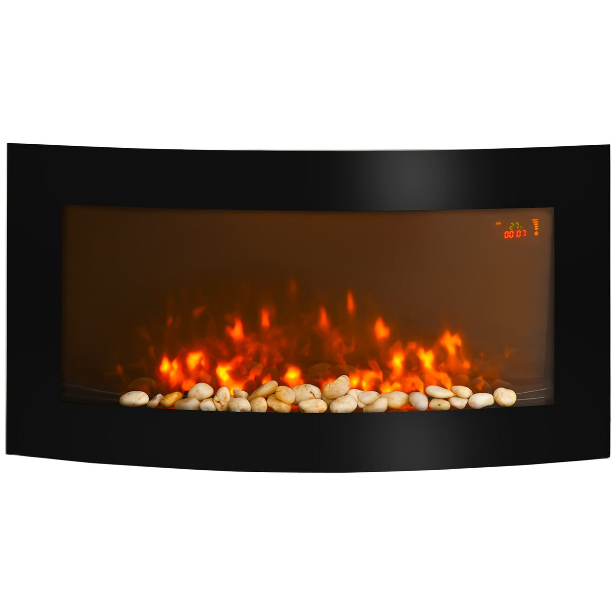 Moderne elektrische wandhaard – 89,2 x 13,5 x 48 cm