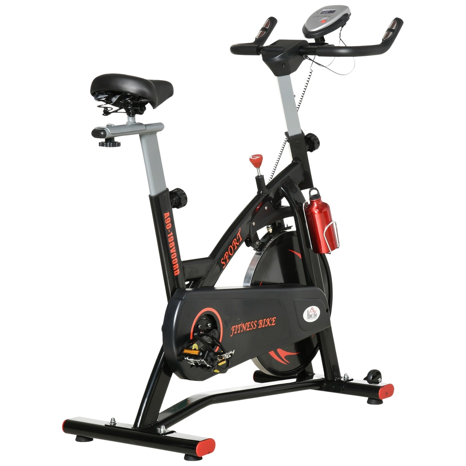 Hometrainer met vliegwiel van 10 kg en lcd-display