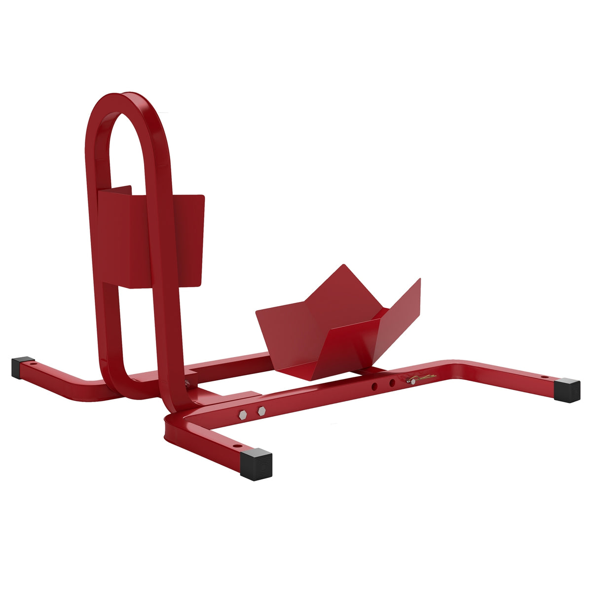 Motorfietswielklem voor wielen van 17–21 inch, metaal, rood