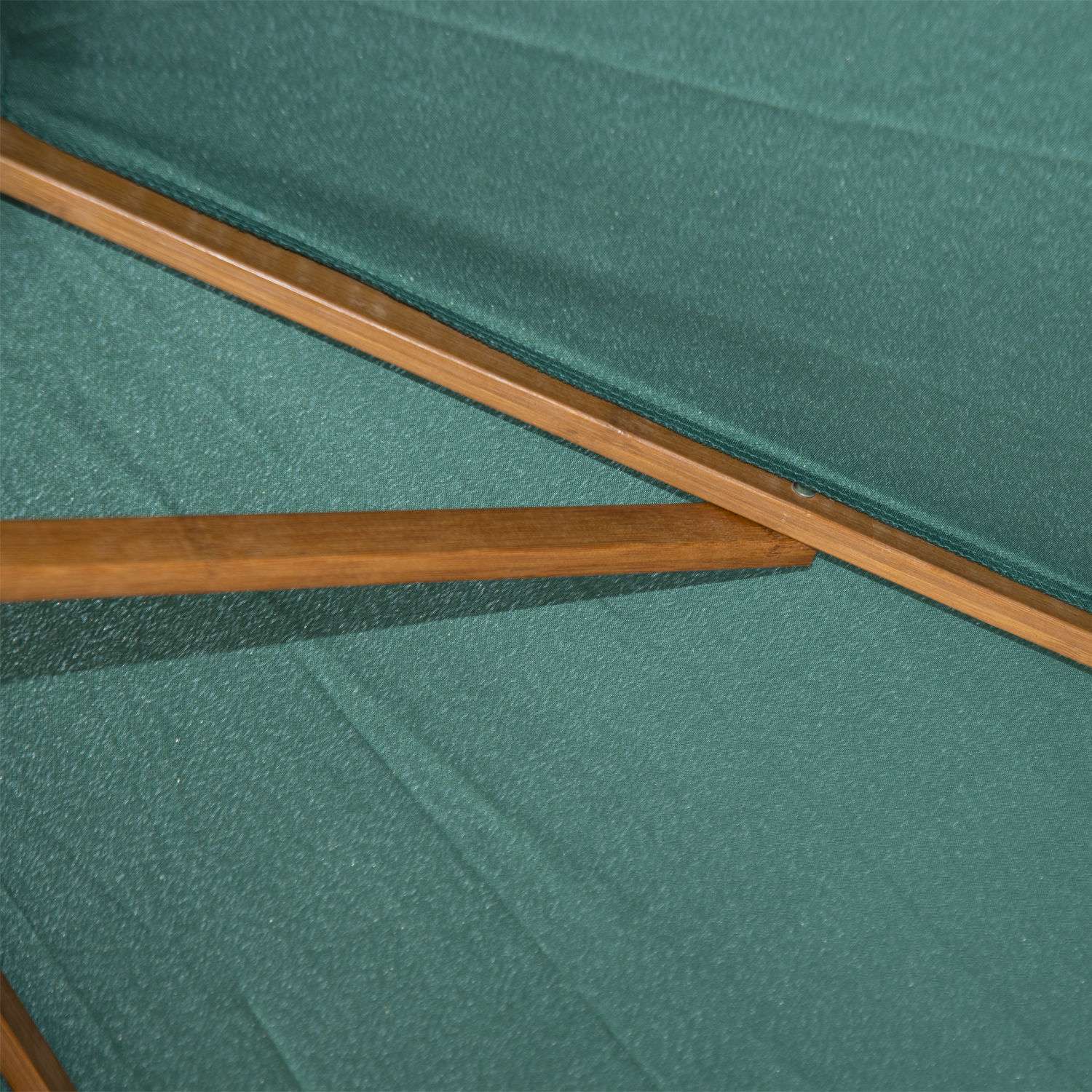Donkergroene houten tuinpaddestoelparasol, 2,5M