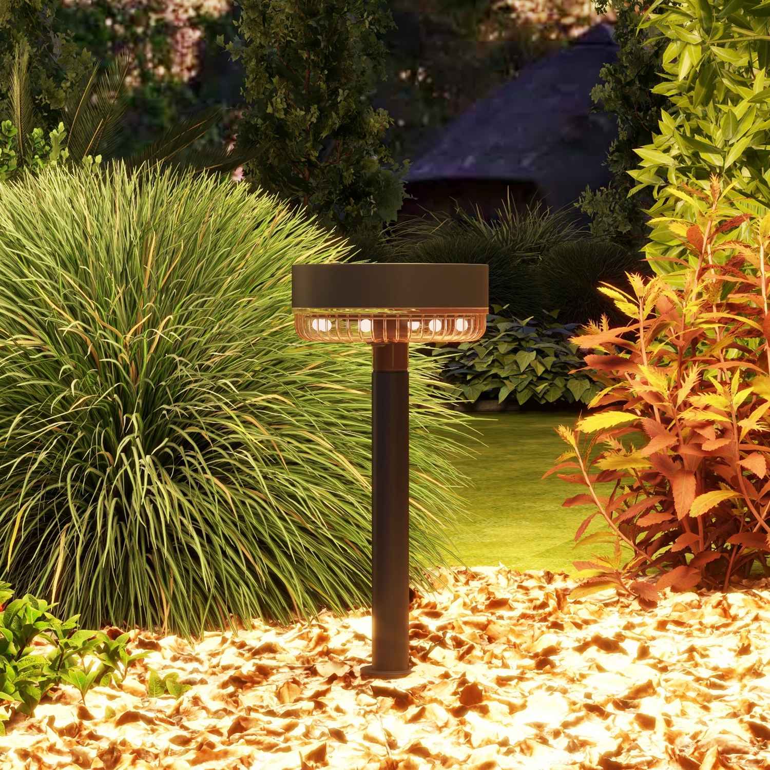 Verpakking met 3 Solar Tuinlampen, warmwit, IP65 waterdicht