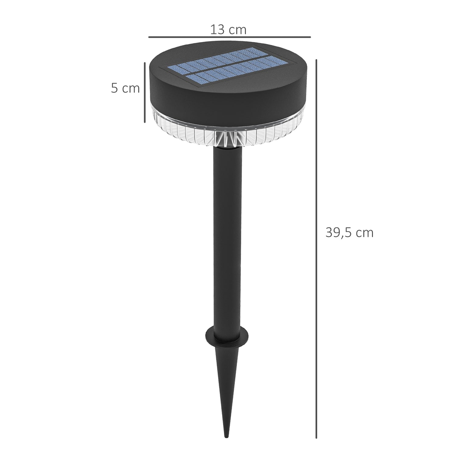 Verpakking met 3 Solar Tuinlampen, warmwit, IP65 waterdicht