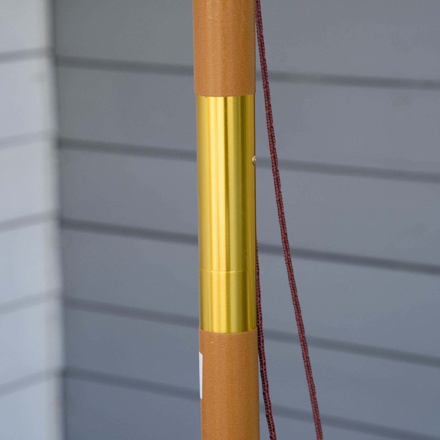 Houten terrasparasol, 300 cm, Bamboe frame, Khaki