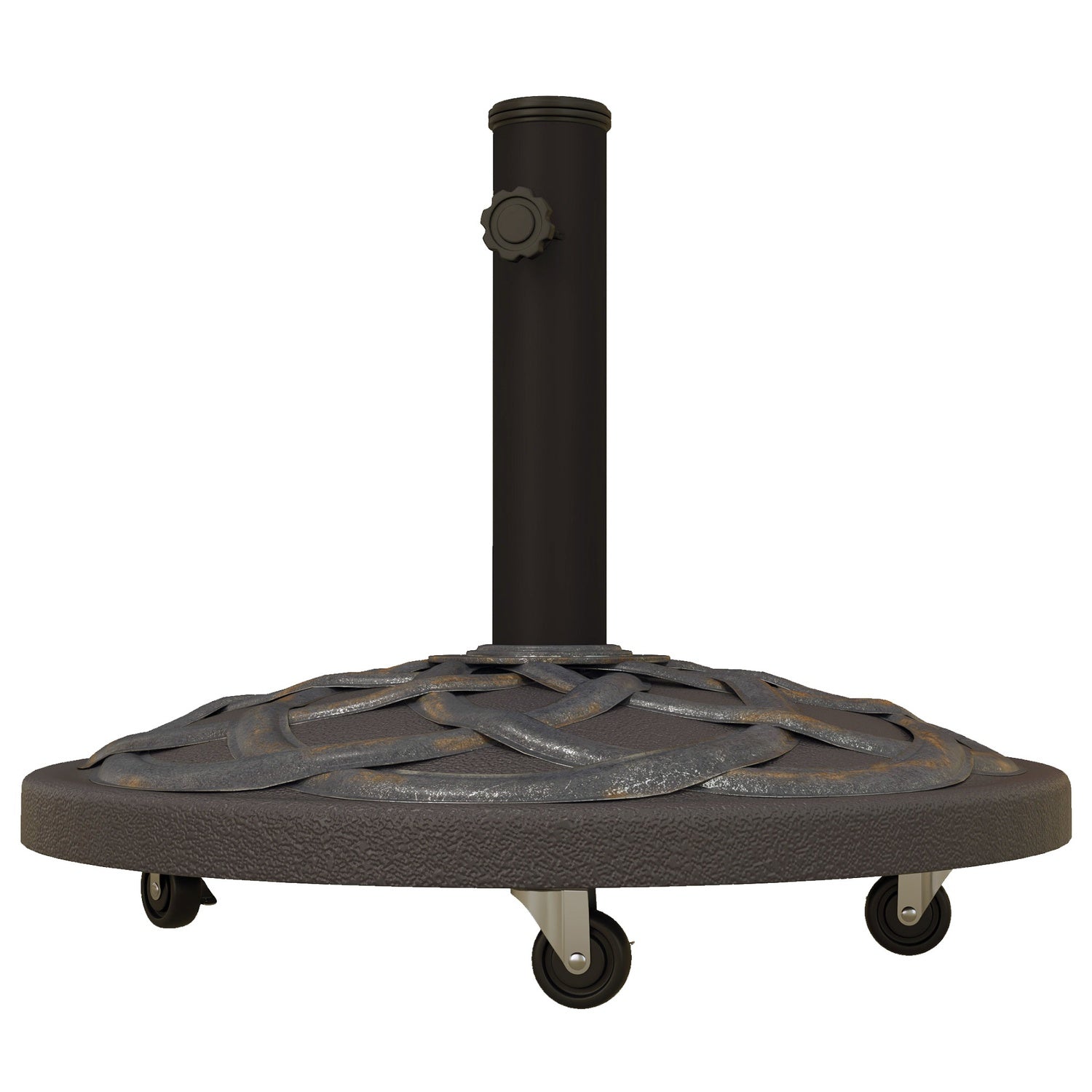 Paraplubak met wielen, verstelbaar, 25 kg, brons