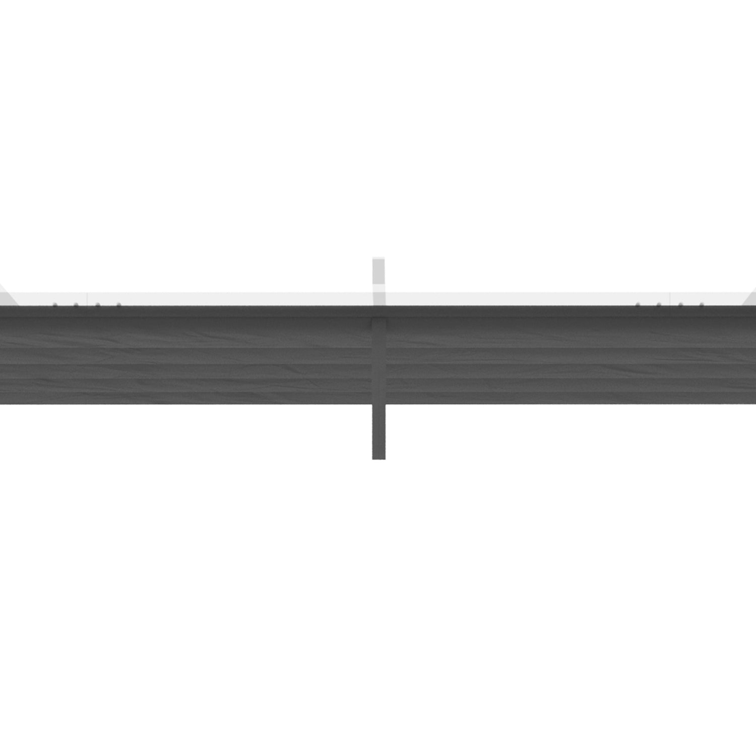 Pergola vervangend dak 3,5x2,5m, donkergrijs, met drainage