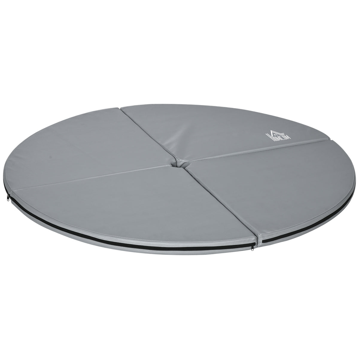 Pole-dancemat, 5 cm dik, diameter 150 cm, lichtgrijs