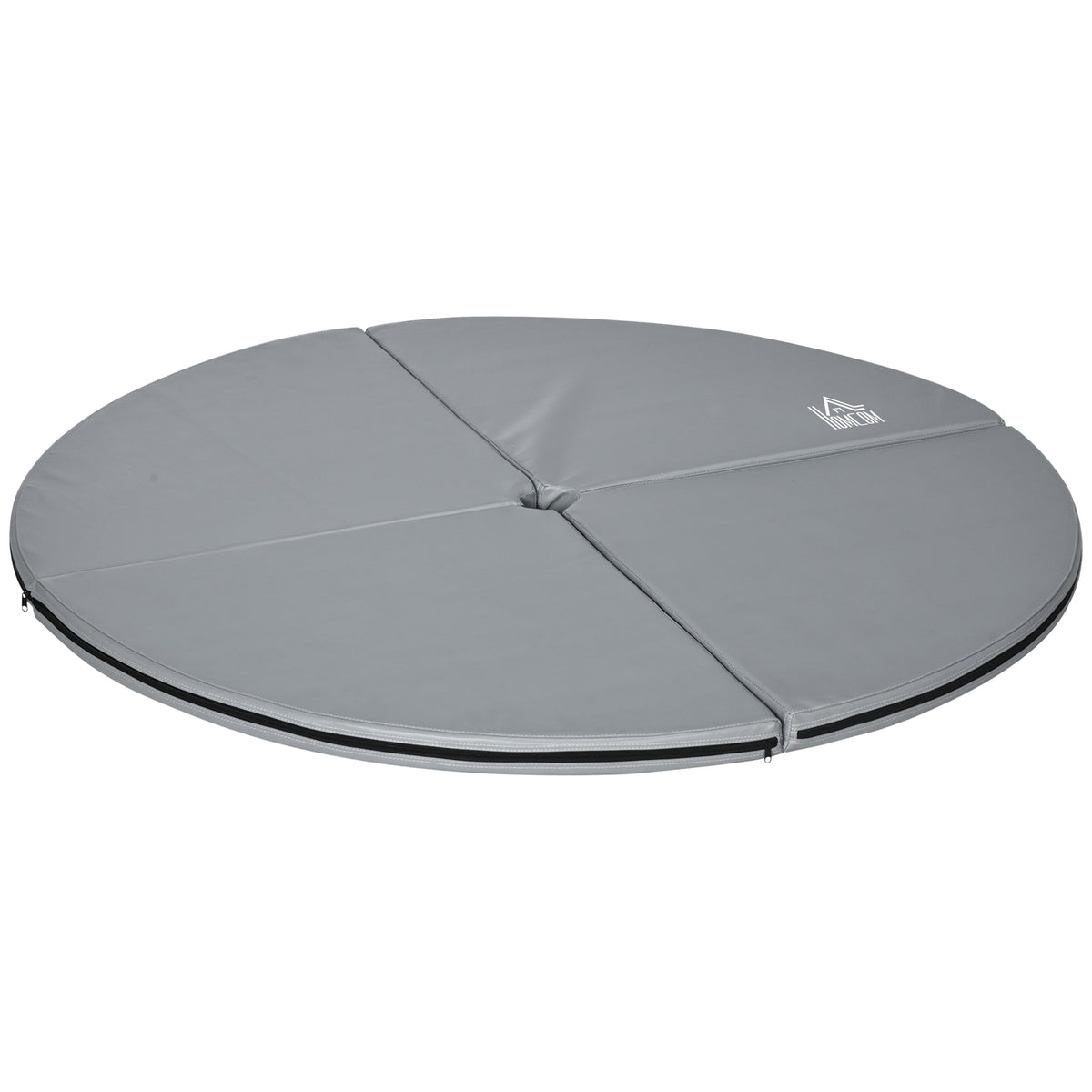 Pole-dancemat, 5 cm dik, diameter 150 cm, lichtgrijs
