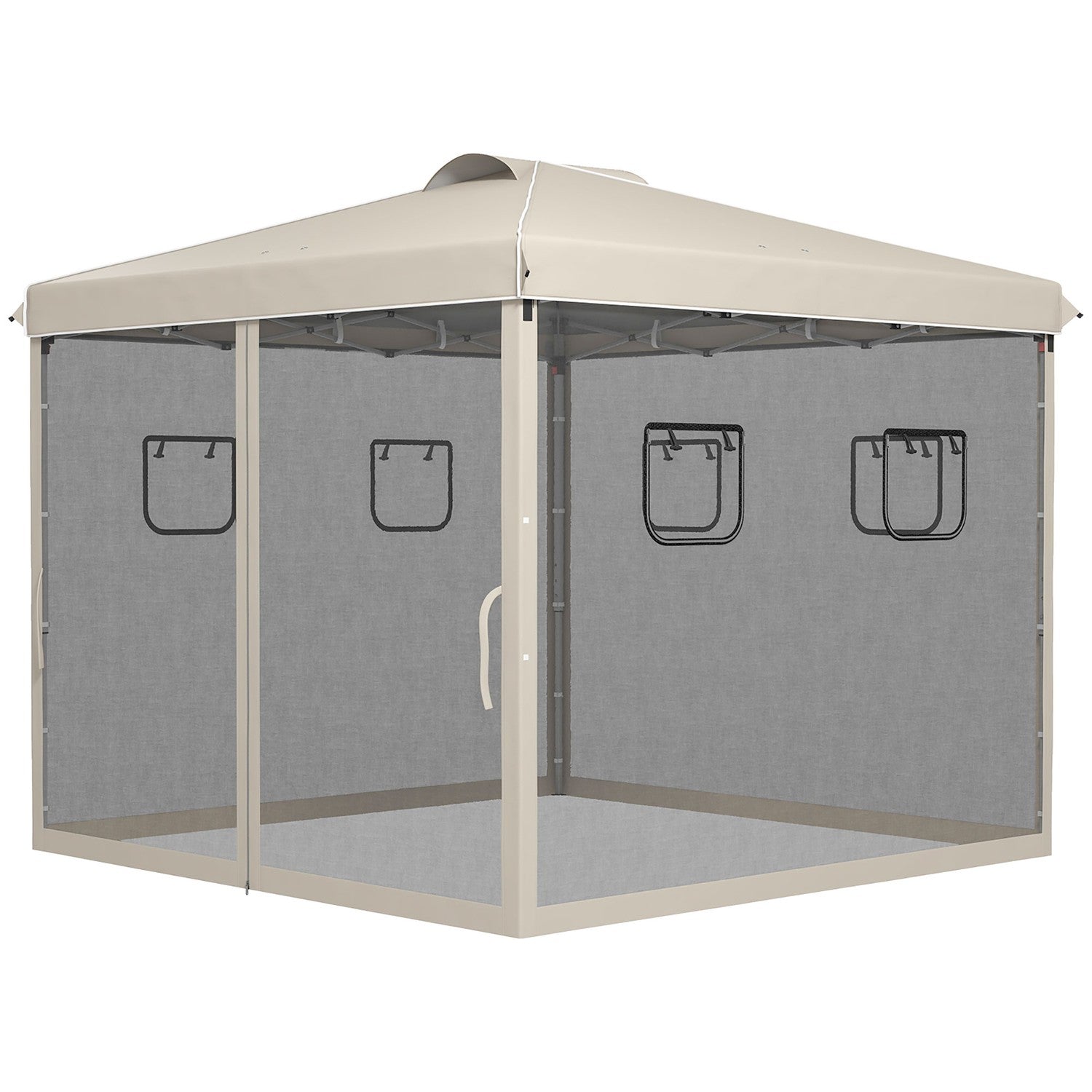 Pop-Up Partytent 3x3M met UV-bescherming & Gaasgordijnen