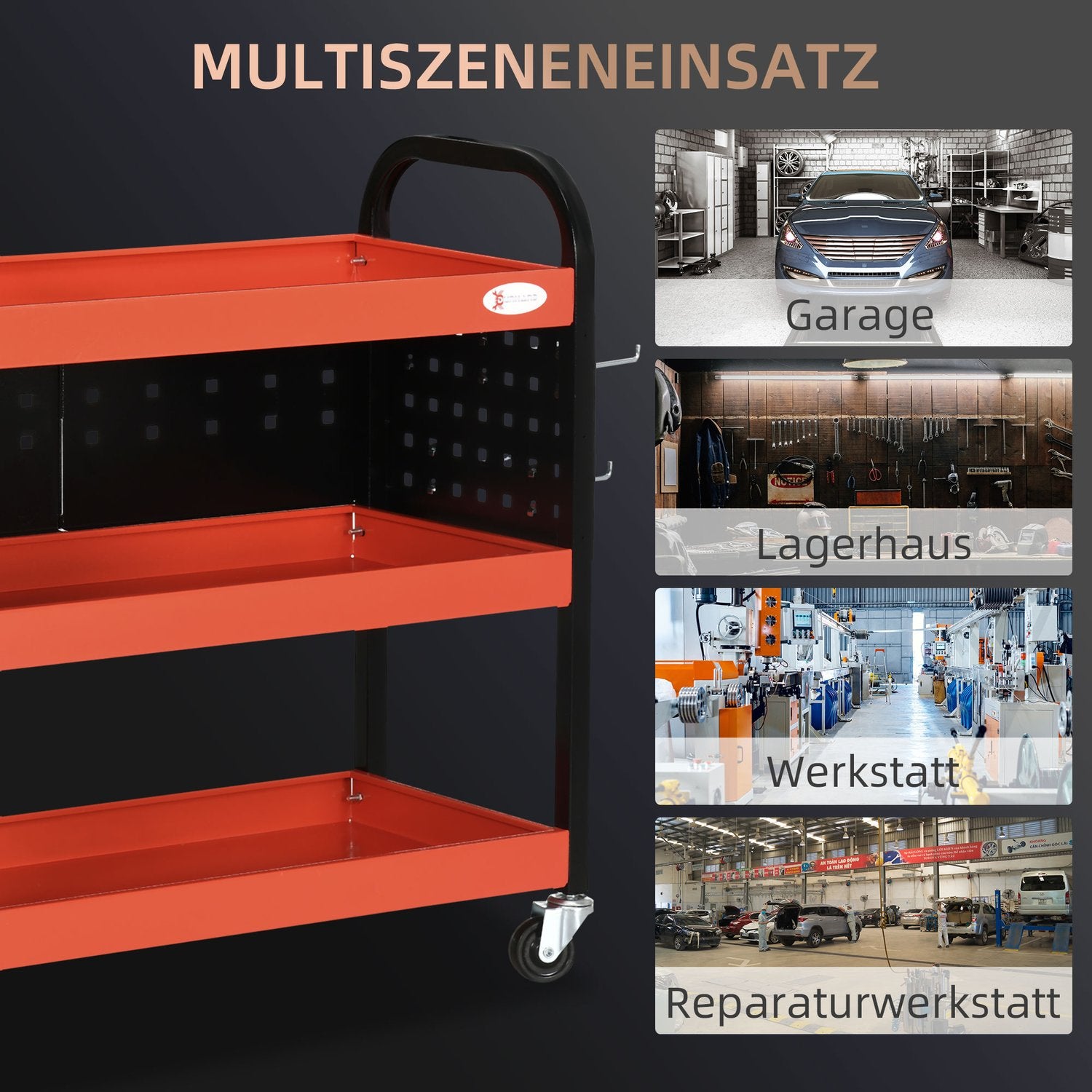Rood garagerek - 100 kg draagvermogen