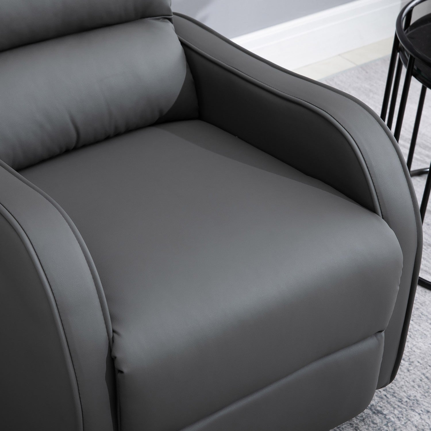Schommelende Relaxfauteuil, Draaibaar Met Bekerhouder, Microvezel