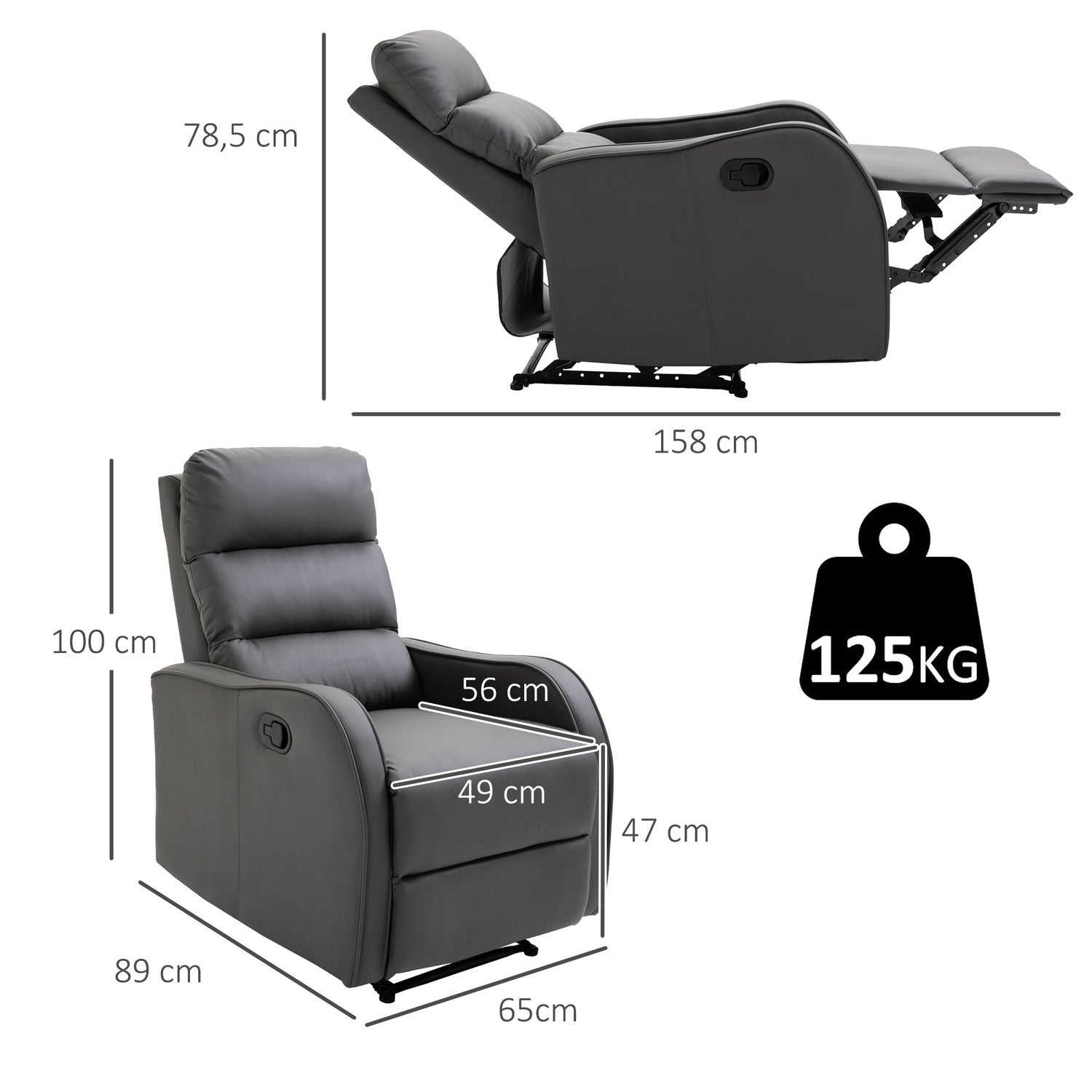 Schommelende Relaxfauteuil, Draaibaar Met Bekerhouder, Microvezel