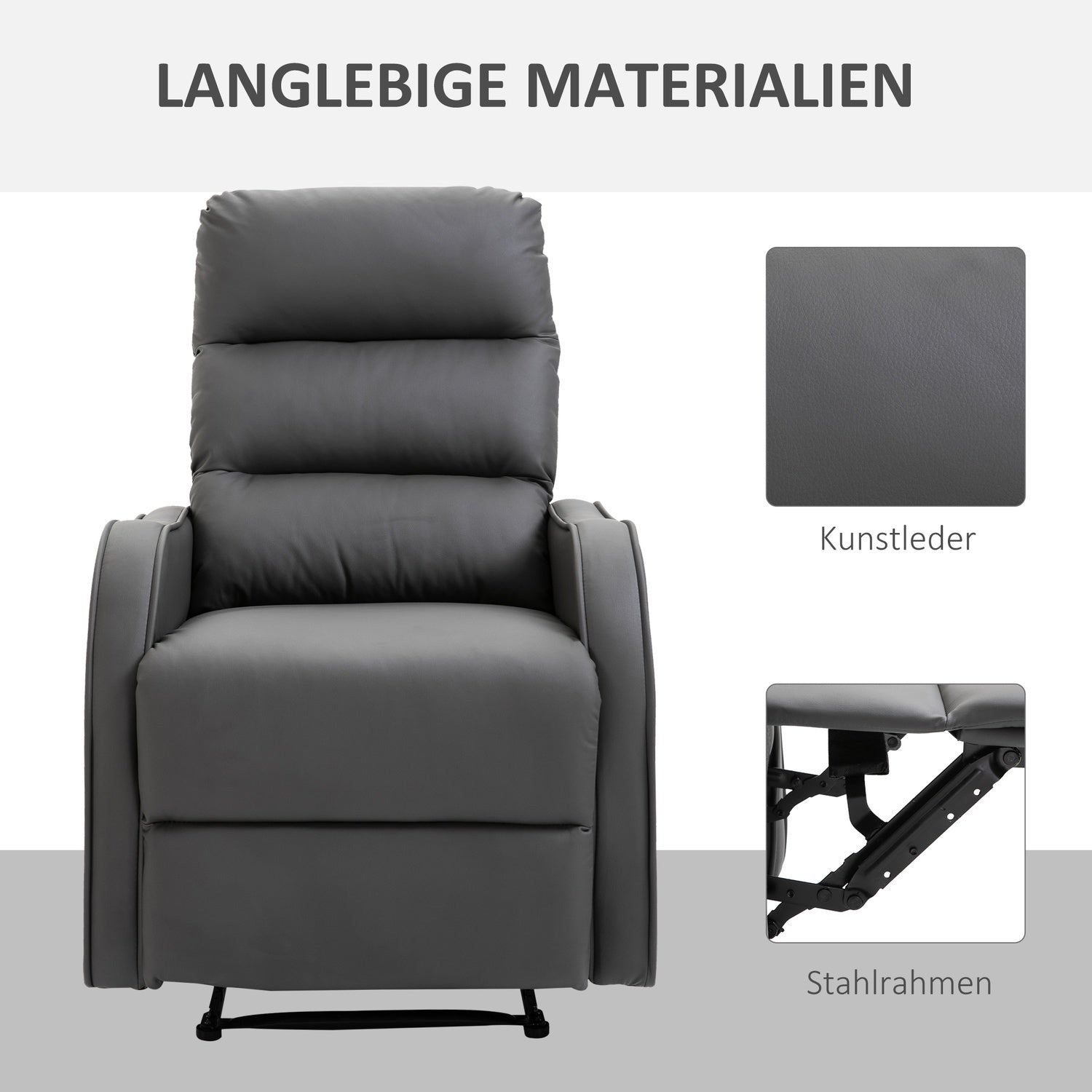 Schommelende Relaxfauteuil, Draaibaar Met Bekerhouder, Microvezel