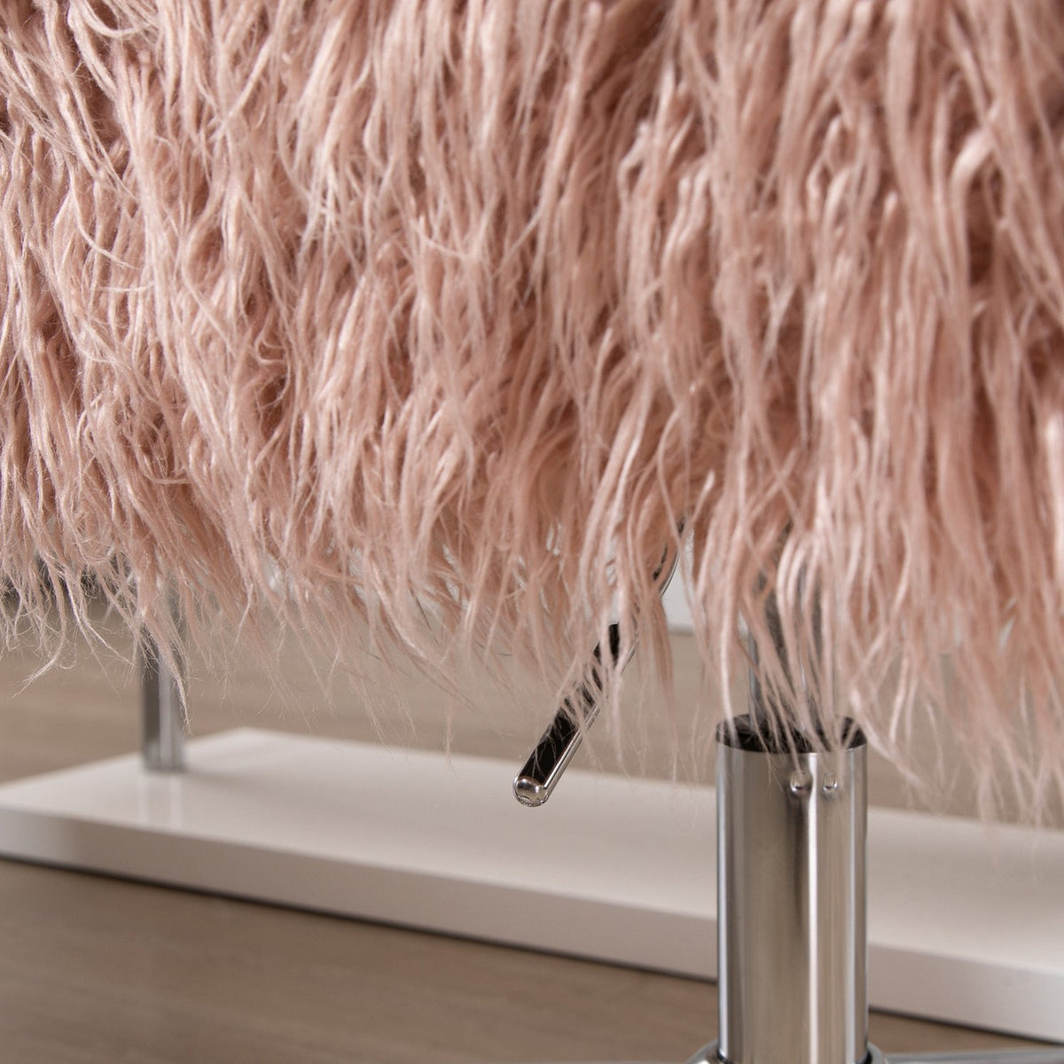 Roze nepbont Executive Draaistoel, in hoogte verstelbaar
