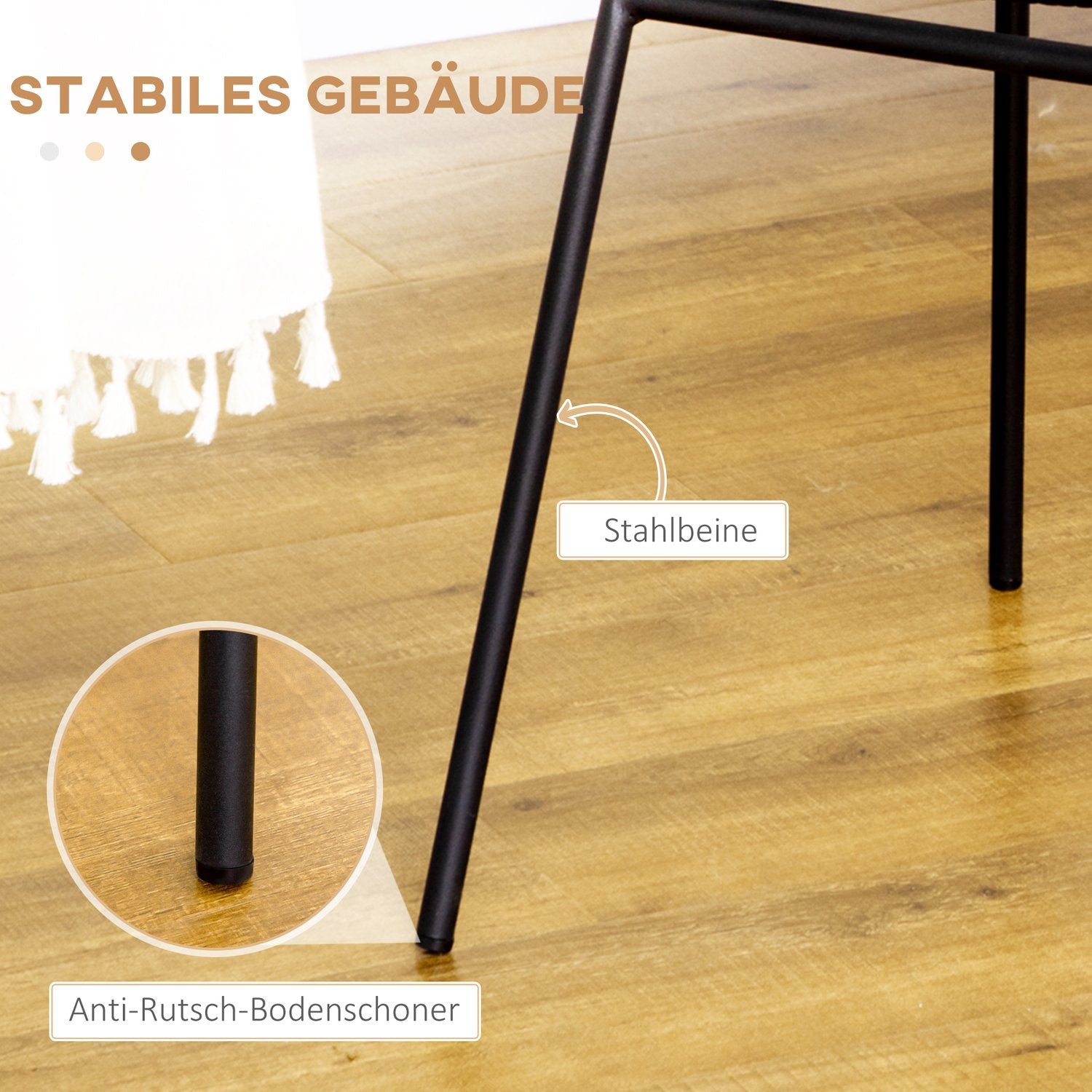 Set van 2 eetkamerstoelen van zwart rotan met rugleuning