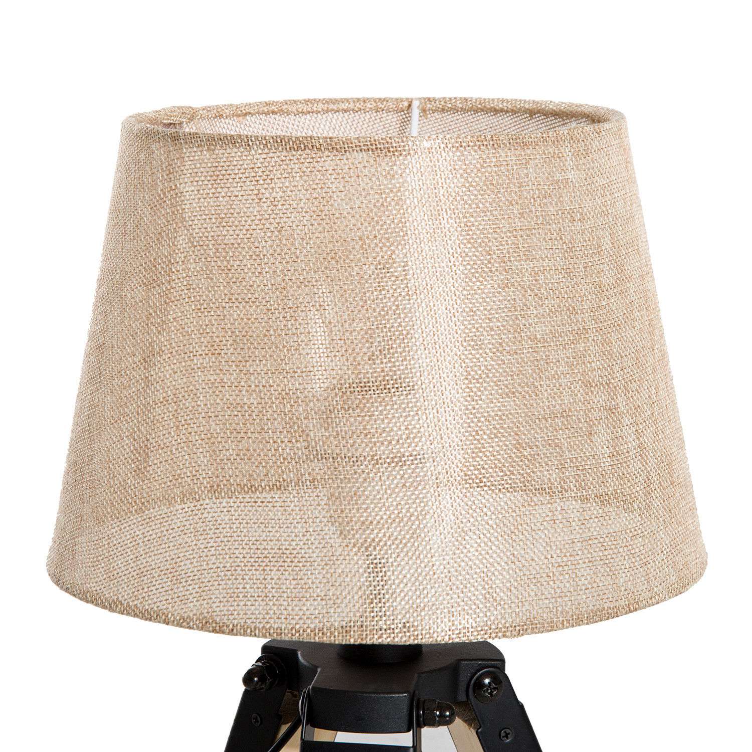 Nachtkastlamp, beige linnenlook, 45 cm
