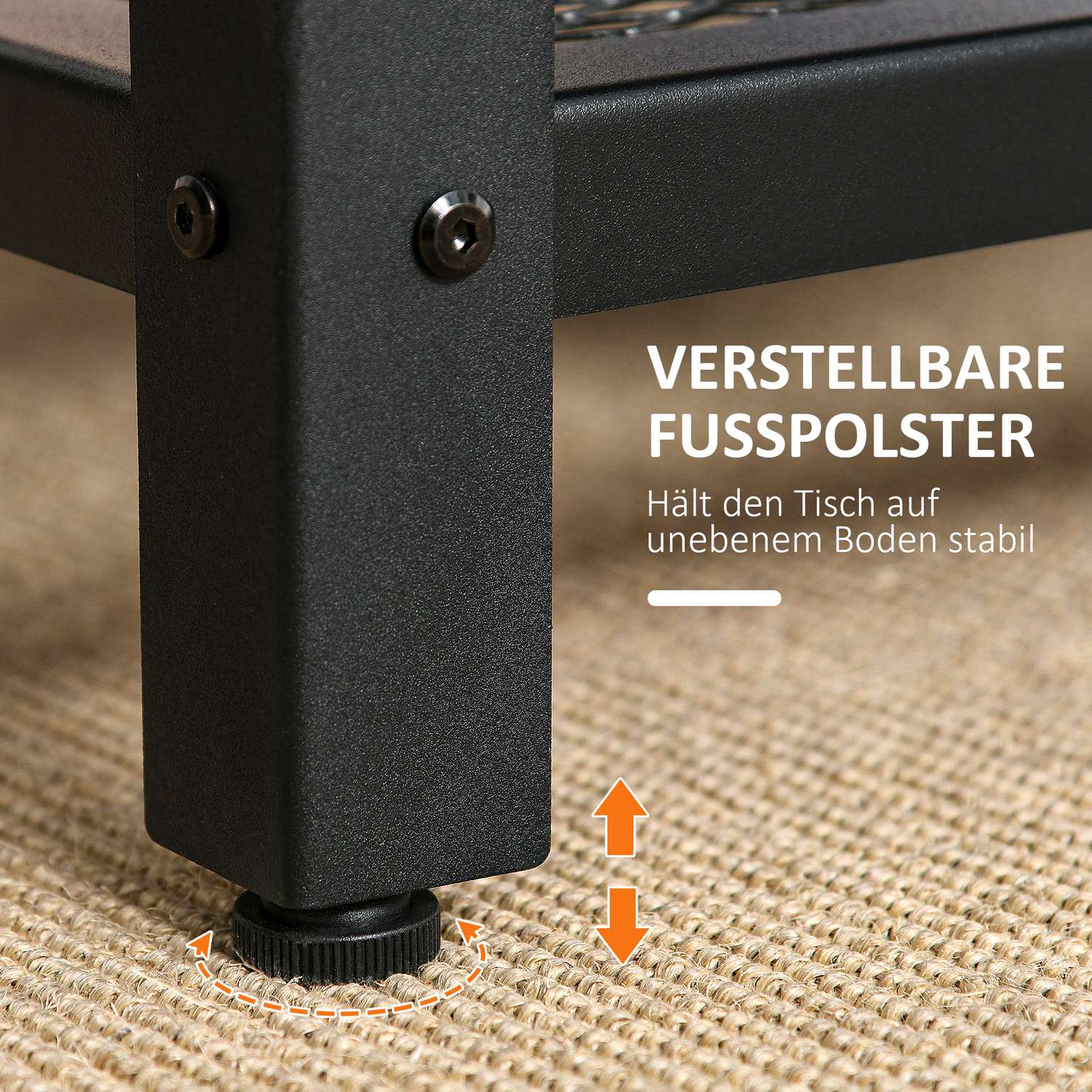 Salontafel zwart walnoot metalen frame met opbergruimte – 106x60x45cm