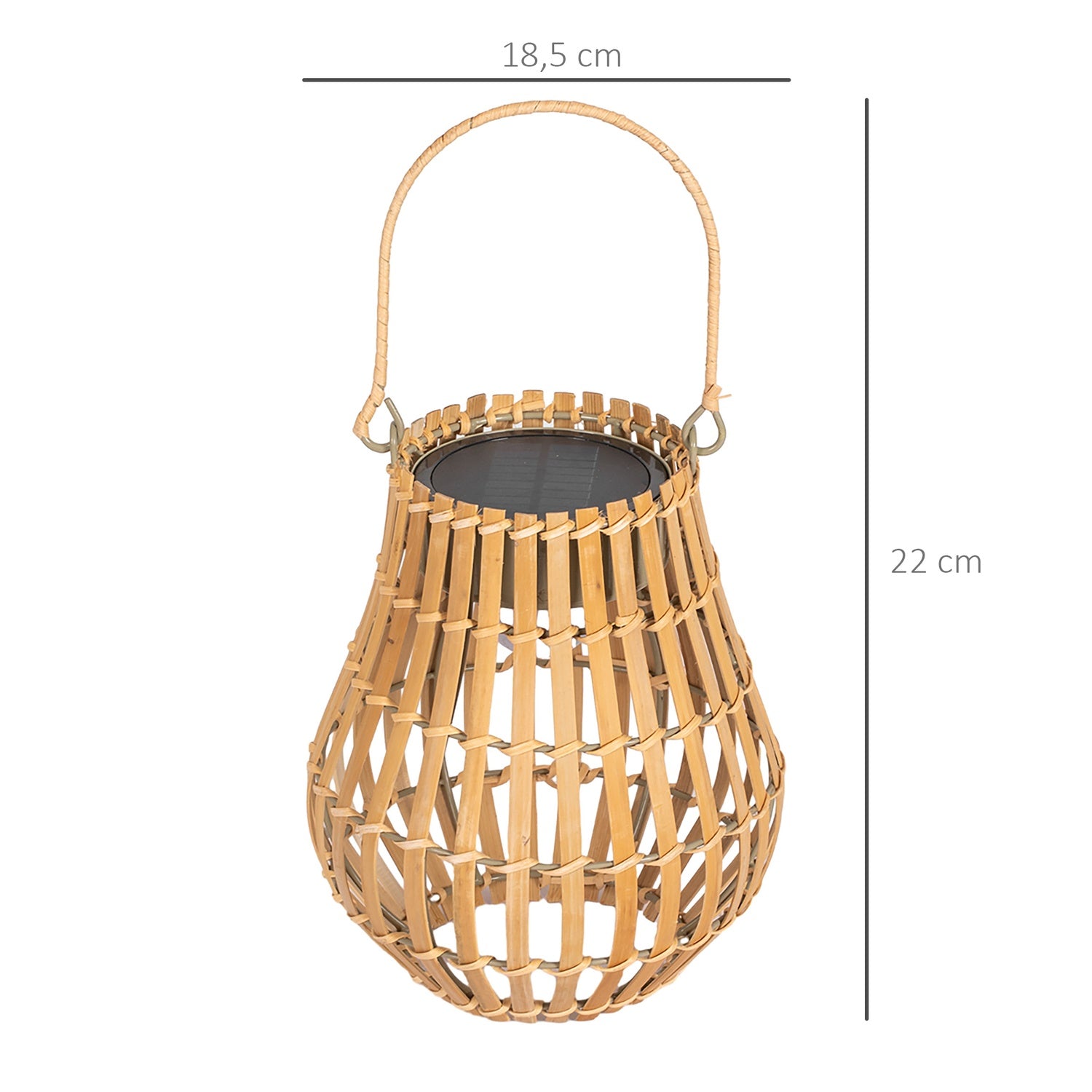 Solar tuinlamp, USB oplaadbaar, 3 lichtkleuren
