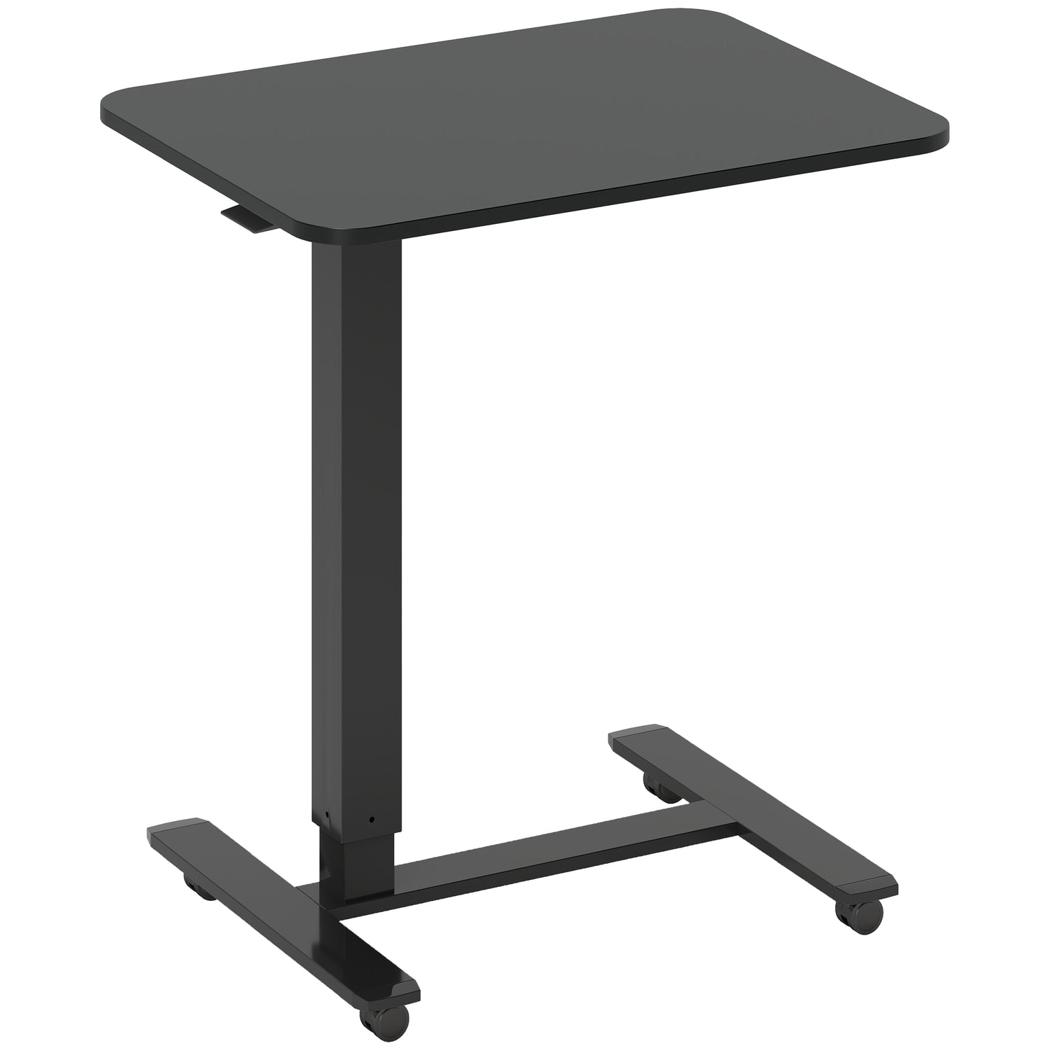 In hoogte verstelbaar sta-bureau, C-vormig, 65x48x70-110 cm, zwart
