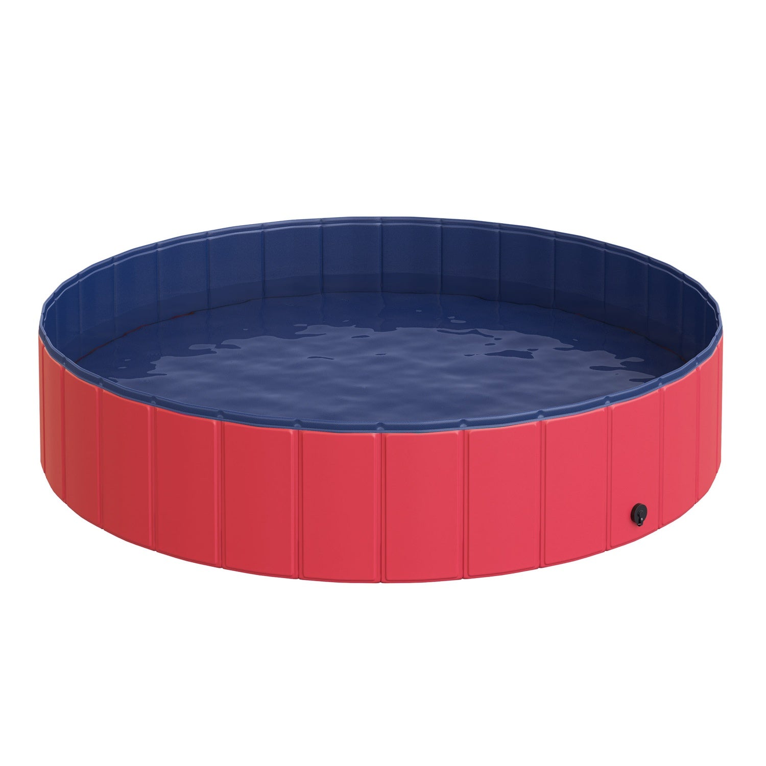 Groot PVC-hondenbad, Ø140x30 cm, Rood