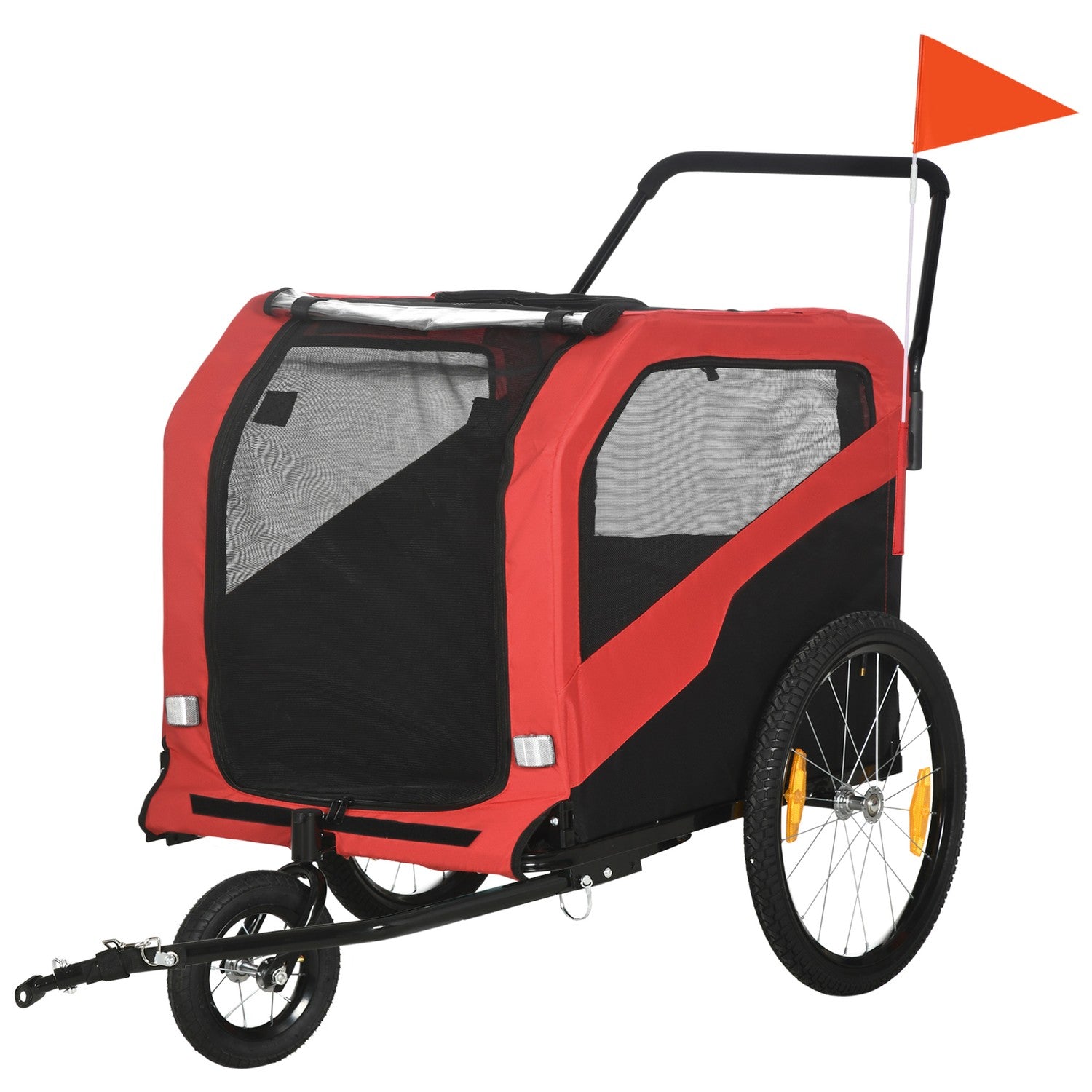 Groot rood 30 kg hondenbed, Oxfordstof